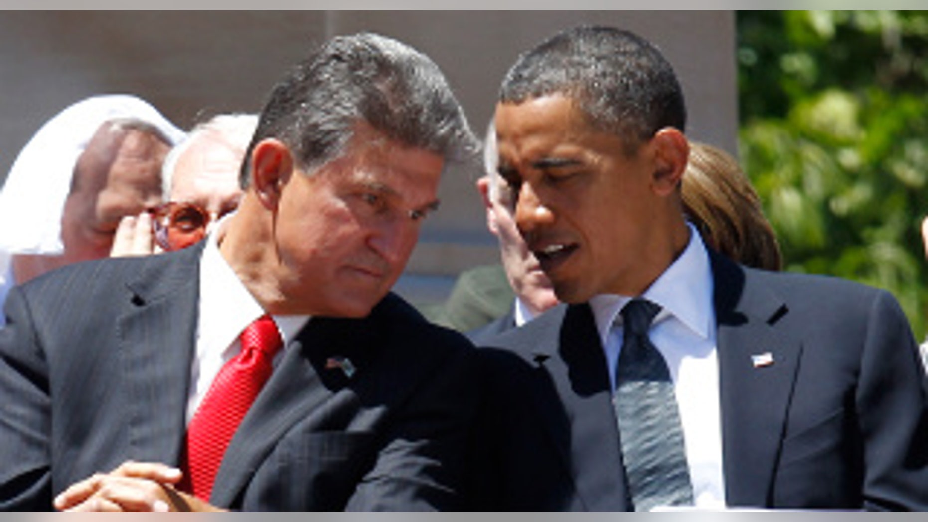 Senator-elect Gov. Joe Manchin (WV) with President Obama earlier this year. Manchin claims he will not toe the party line at the expense of his convictions. (AP Photo)