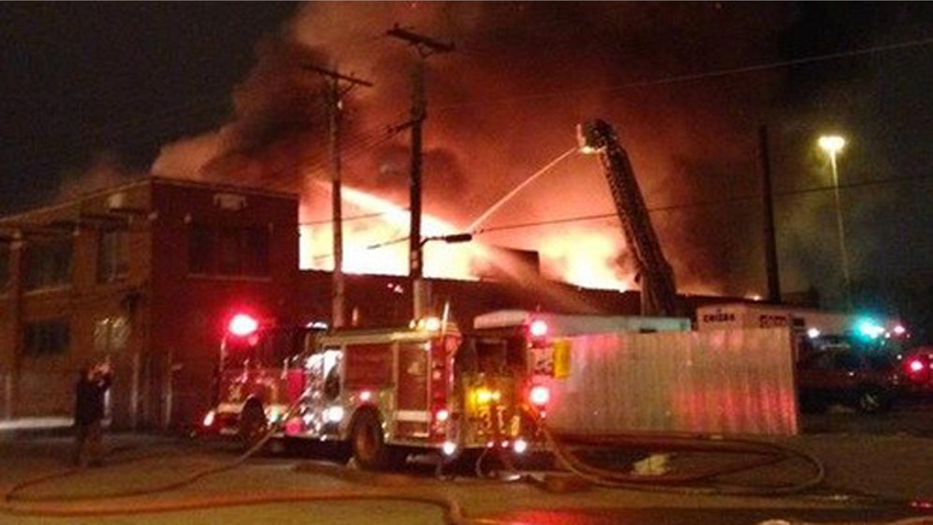 Firefighters battled an extra-alarm fire Thursday evening in the 4000 block of South Pulaski. (Chicago Fire Department)