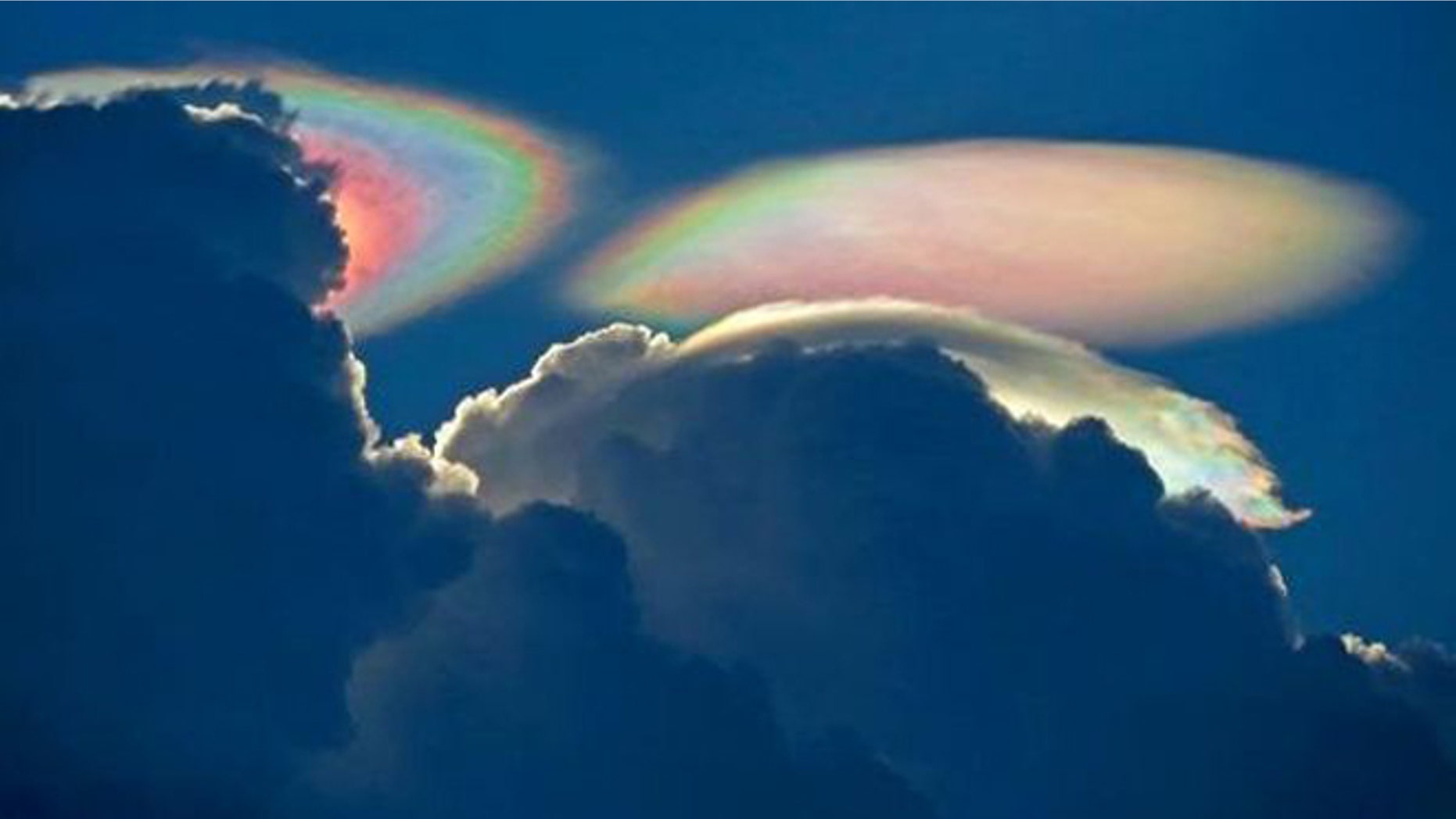 July 31, 2012: This "fire rainbow," or iridescent cloud, was captured over South Florida.