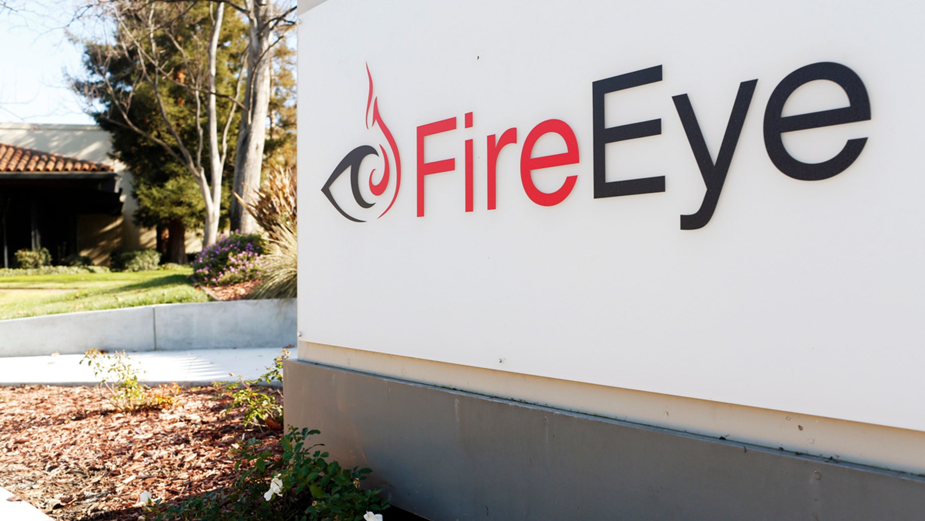 File photo - The logo for FireEye is seen outside of the company's offices in California, Dec. 29, 2014