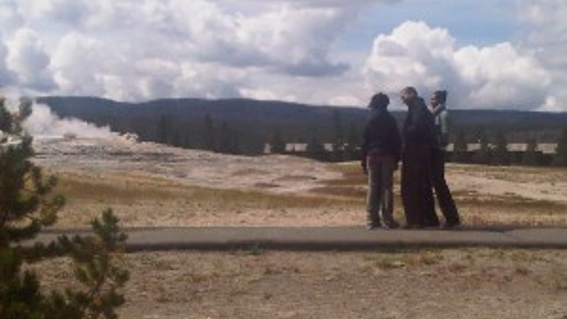 first family at old faithful-2