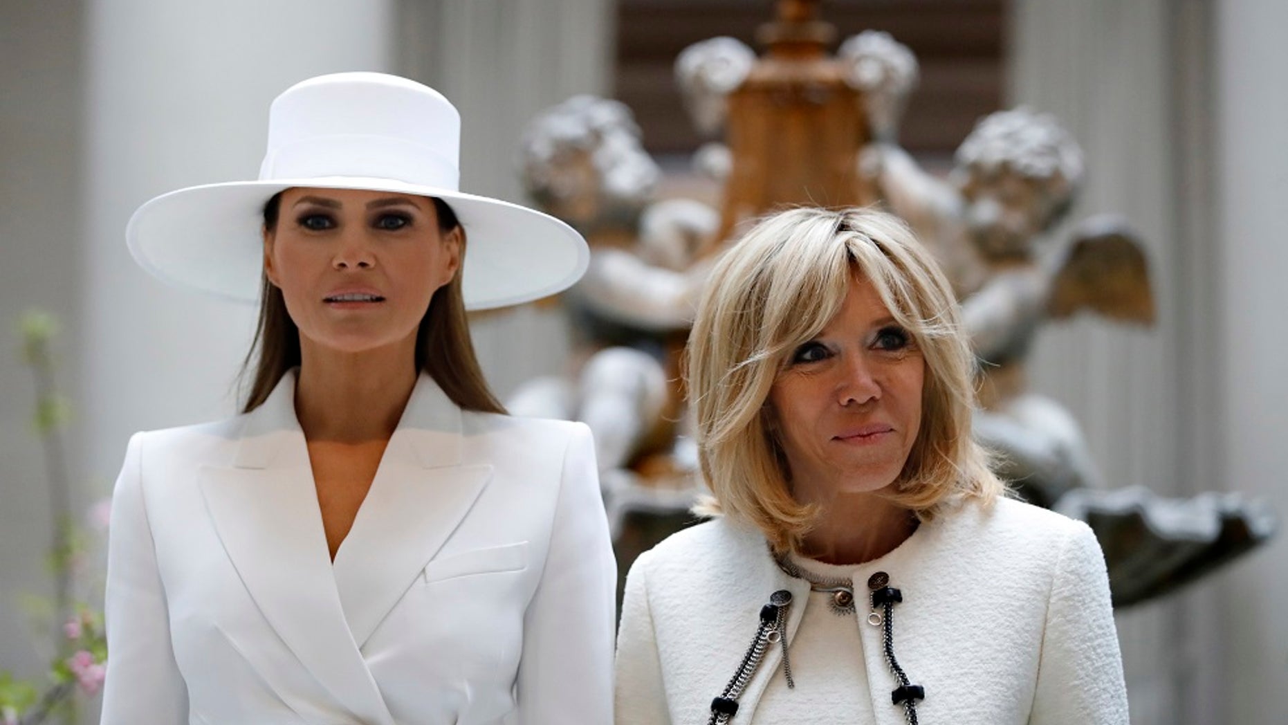 Brigitte Macron says first lady Melania Trump 'cannot do anything
