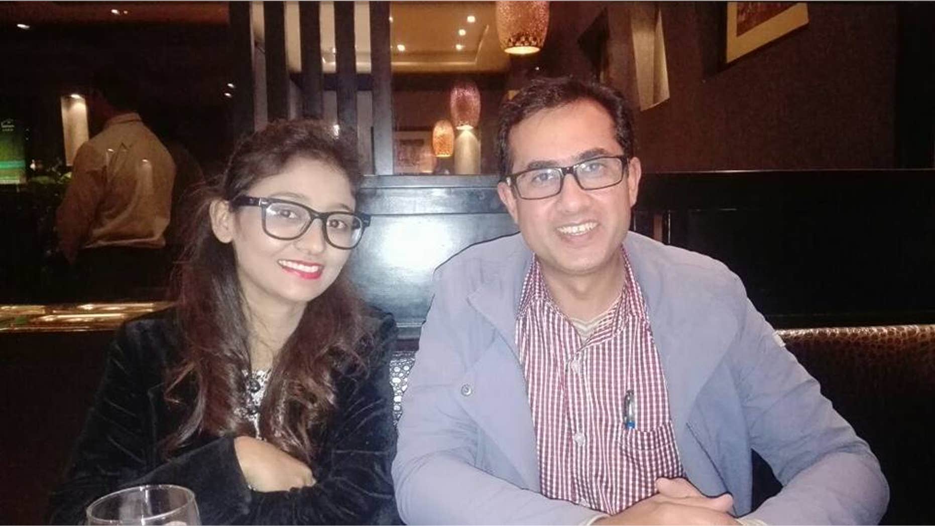Fischel Benkhald (right) in Pakistan with BPCA officer Ambar Saroya.