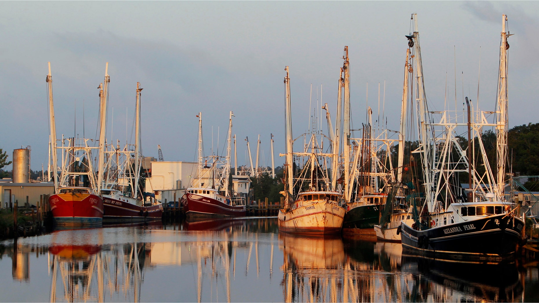 FILE: May 8, 2010: Gulf Coast fishing boats docked in the harbor at Bayou LaBatre, Alabama.