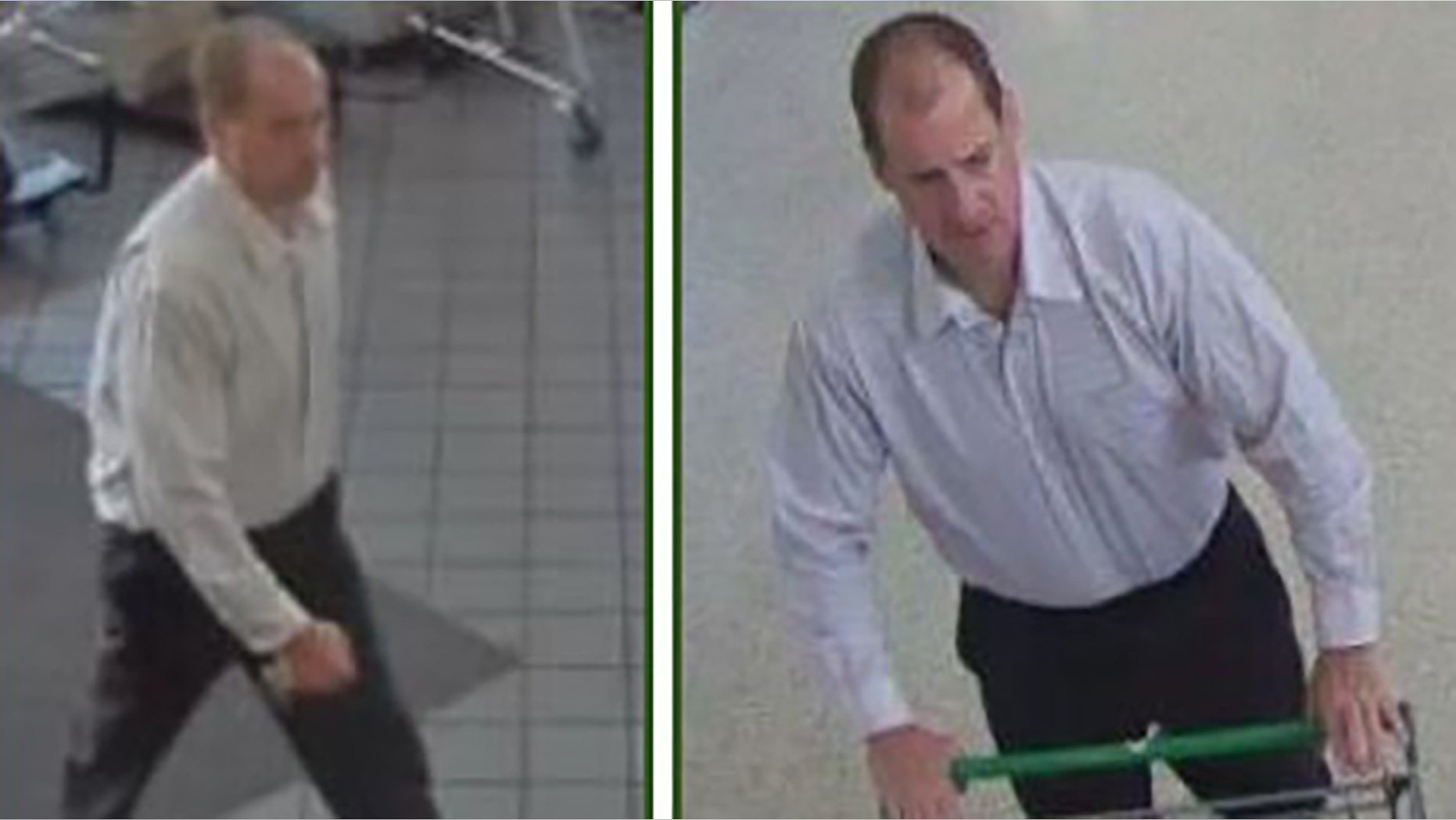 Surveillance photos of Chris Woods.