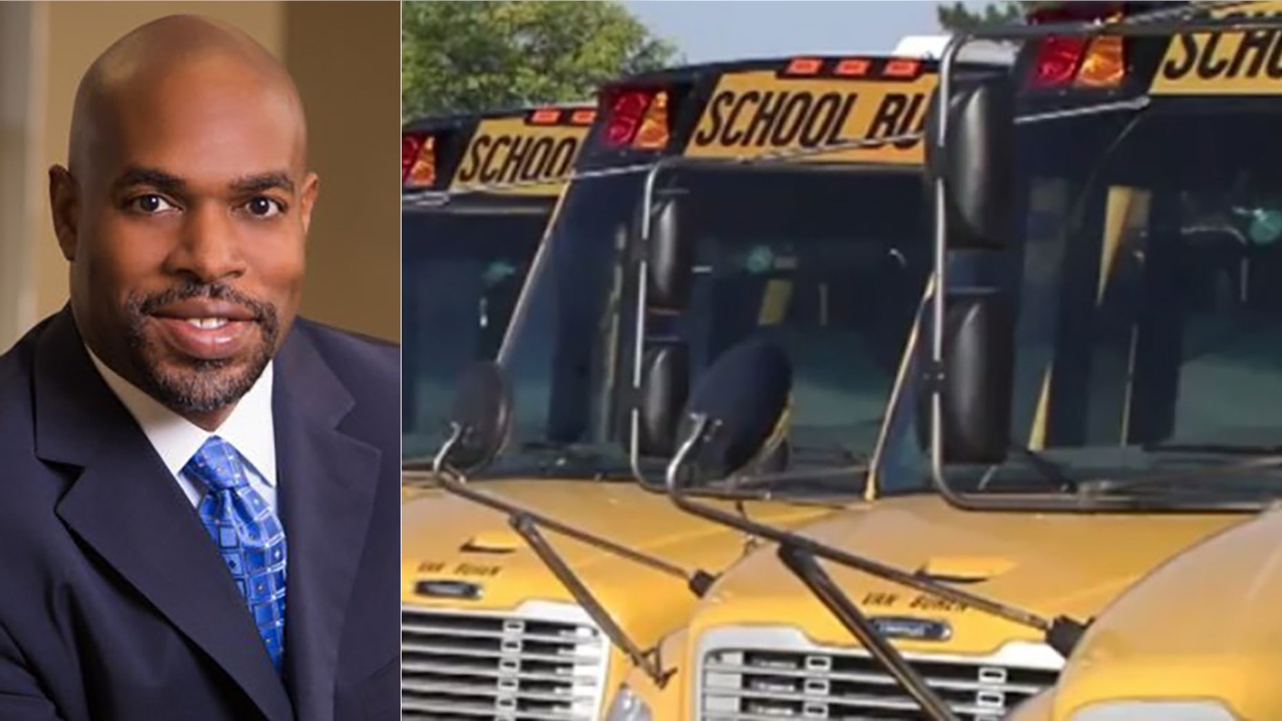 Brevard Public Schools Superintendent Desmond Blackburn was pulled over after passing a school bus.