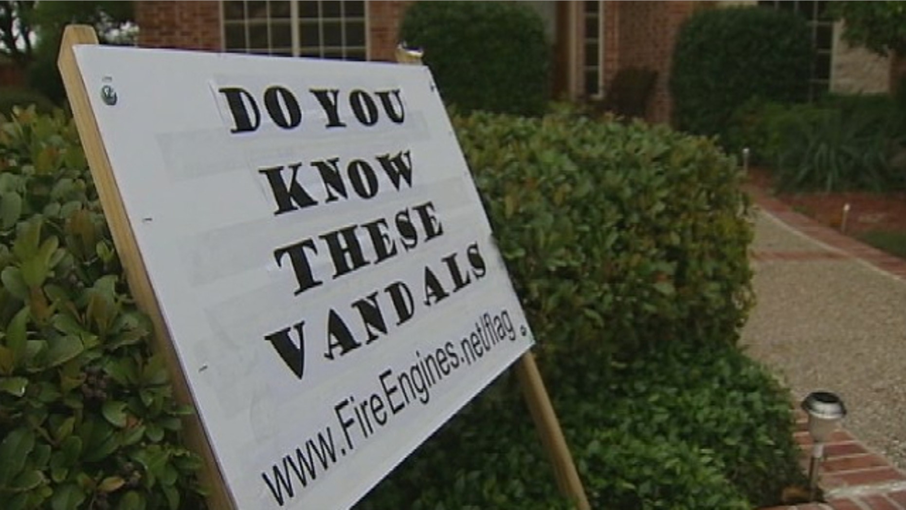 UNDATED: Vietnam War veteran Larry Lorance posted a video online of vandals tearing down the American flag in front of his Plano, Texas, home.