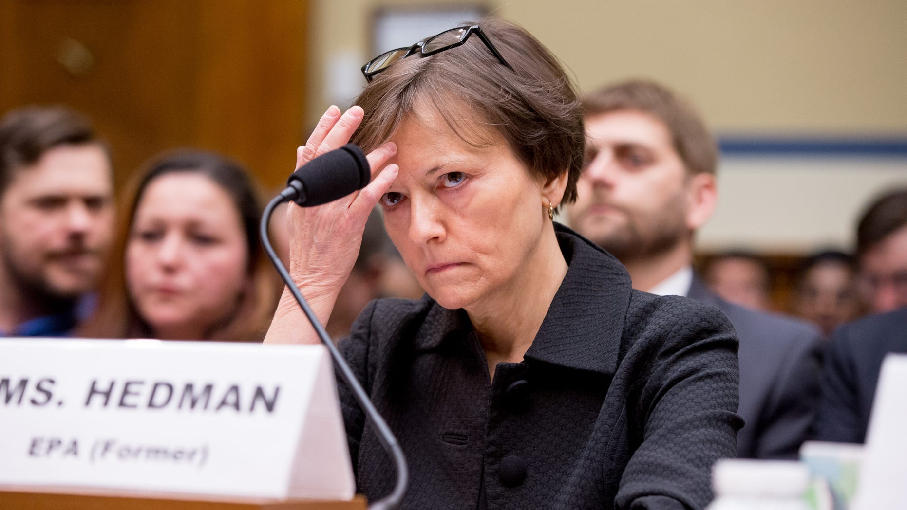 March 15, 2016: Former State EPA administrator Susan Hedman testifies before the House Oversight and Government Reform Committee, in Washington.