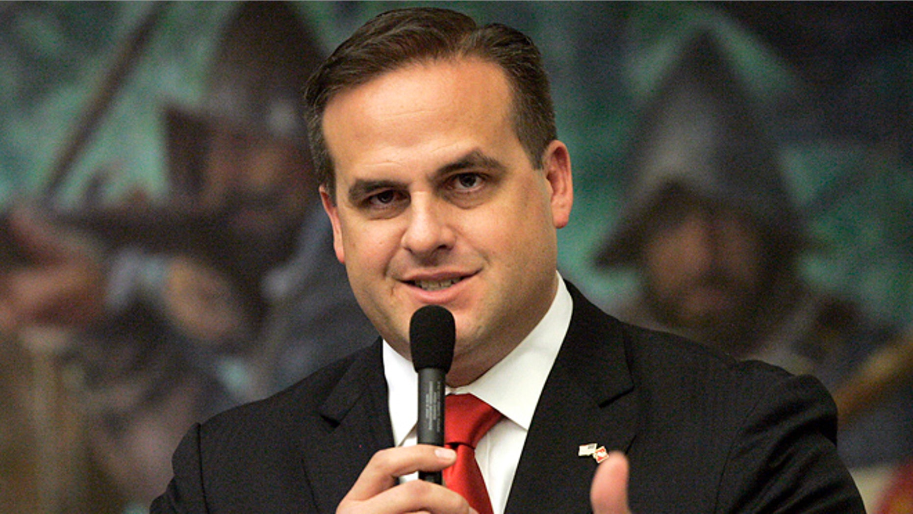 FILE: March 9, 2012: Florida state Sen. Frank Artiles, R-Miami, at general assemblt session in Tallahassee, Fla. (AP)