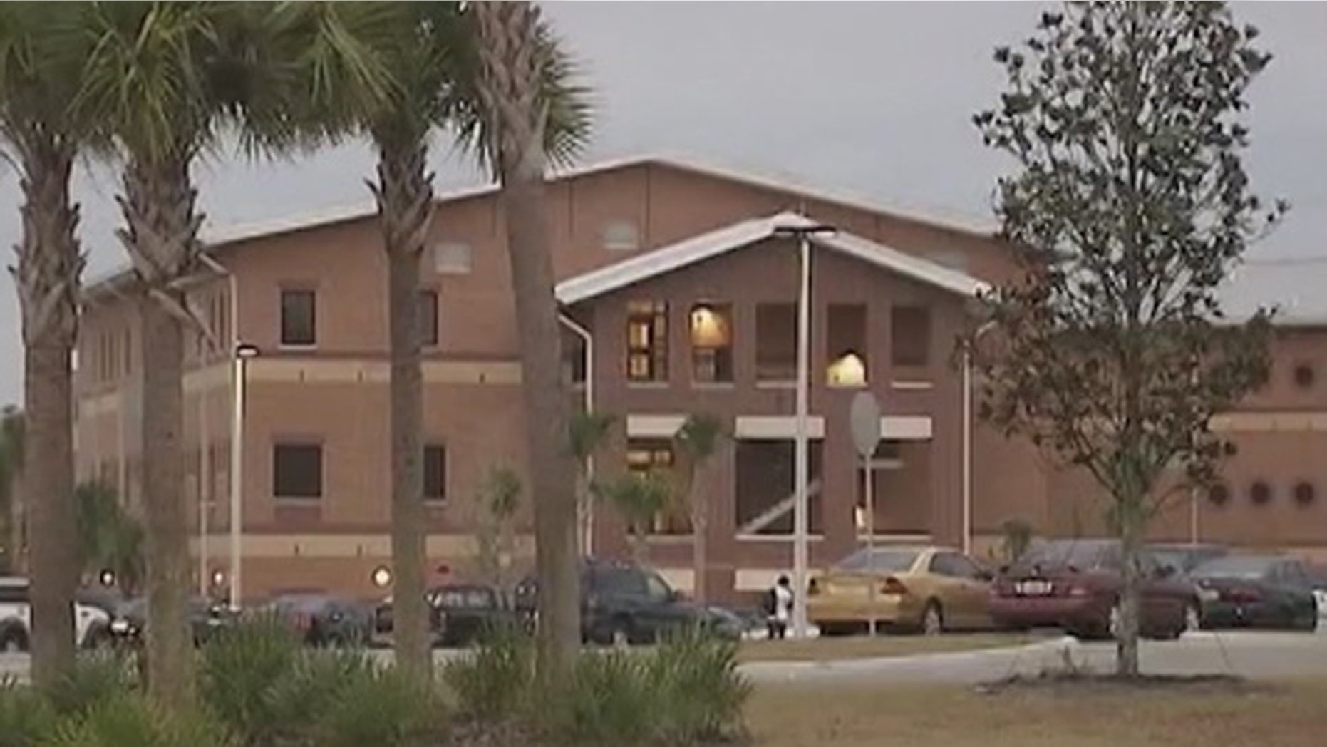 A 17-year-old Florida student was arrested after he bit off the head of a chicken over the weekend at the high school, according to police.
