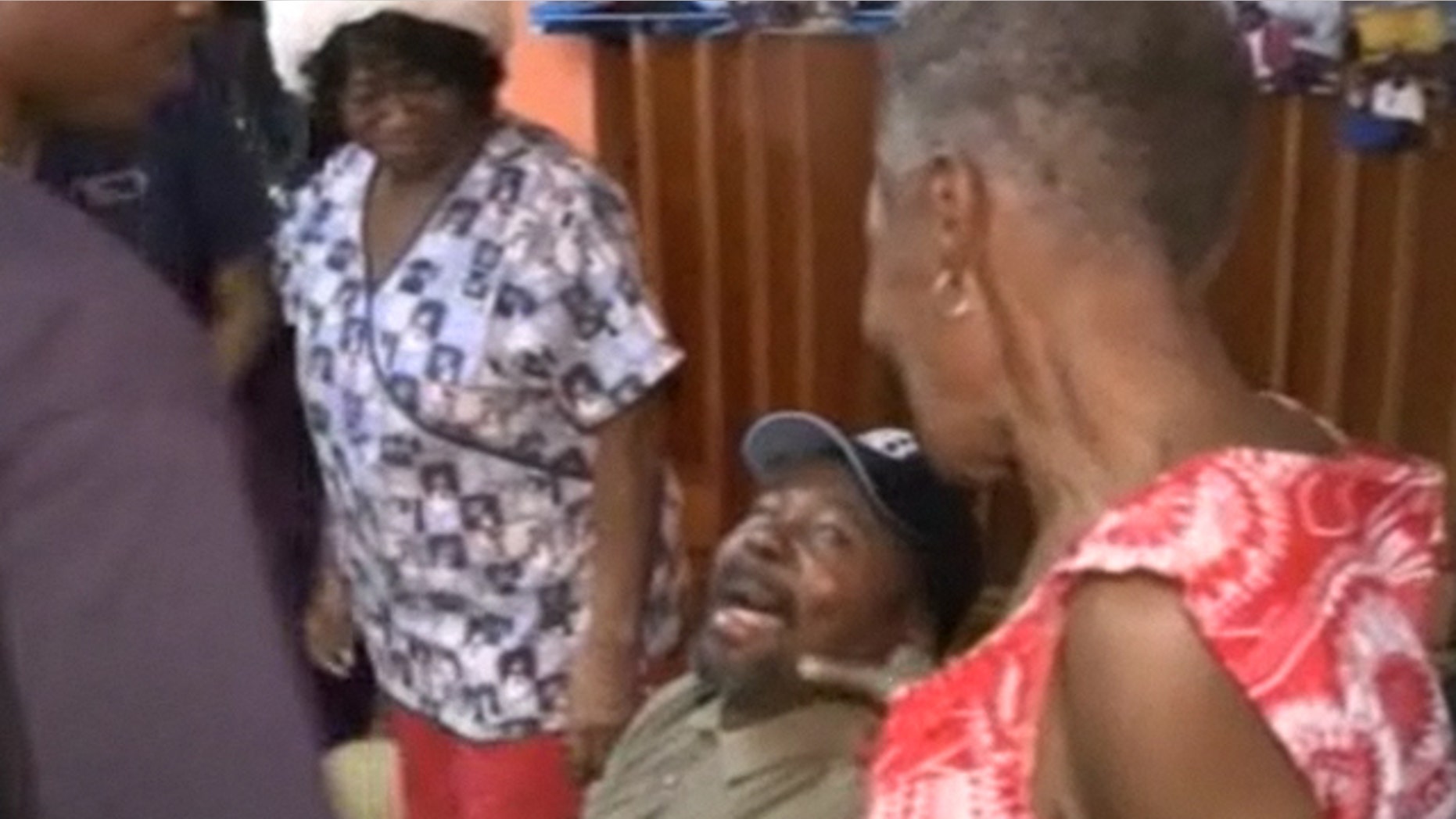 Dec. 25: James Lee Dailey reunites with members of his family at a rehabilitation center in St. Petersburg, Florida.