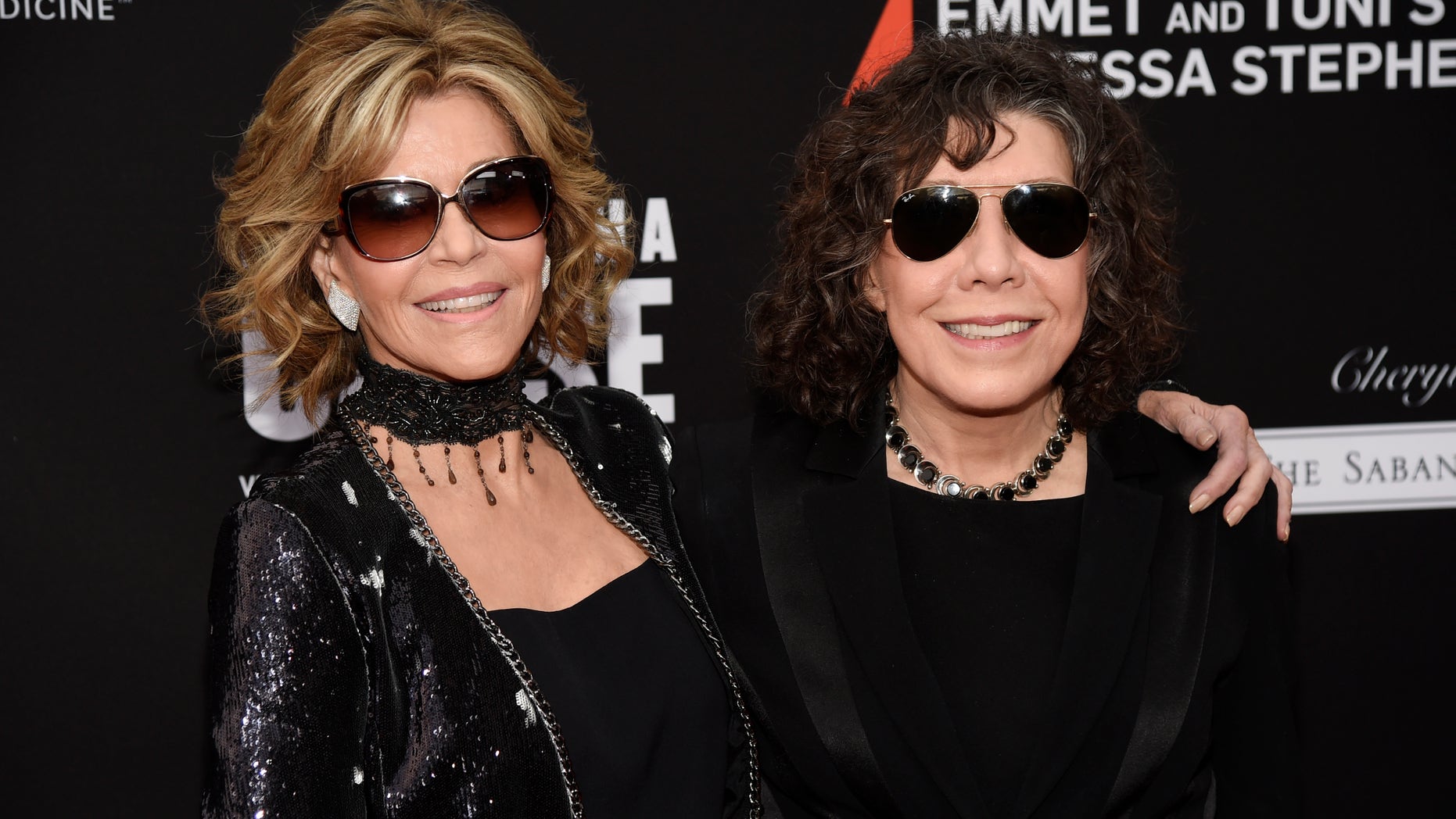 Jane Fonda and Lily Tomlin who star in the Netflix show "Grace and Frankie"