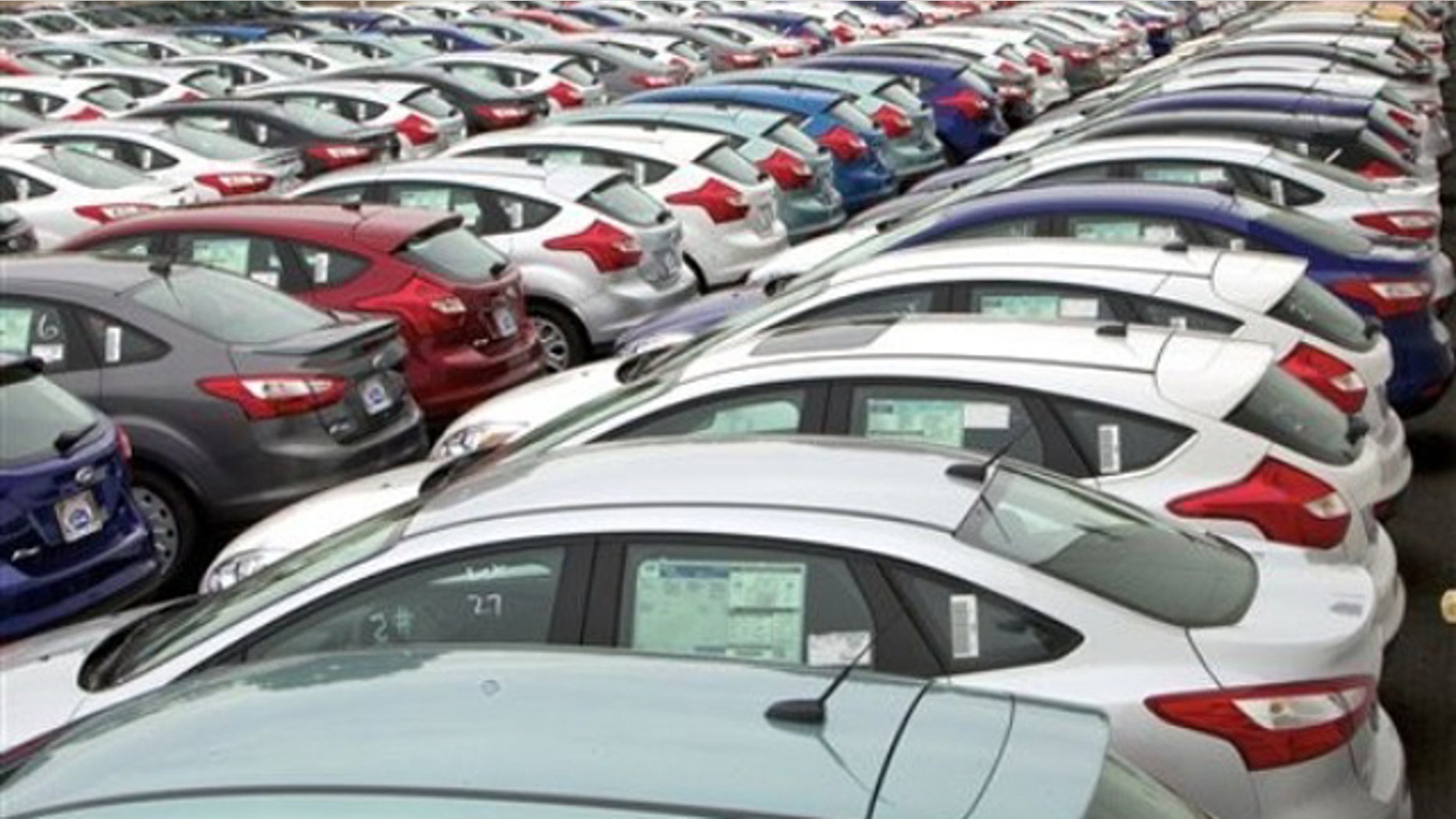 Nov. 10, 2011: New Ford Focus cars are parked at the Galpin Motors of North Hills car dealership in Los Angeles.