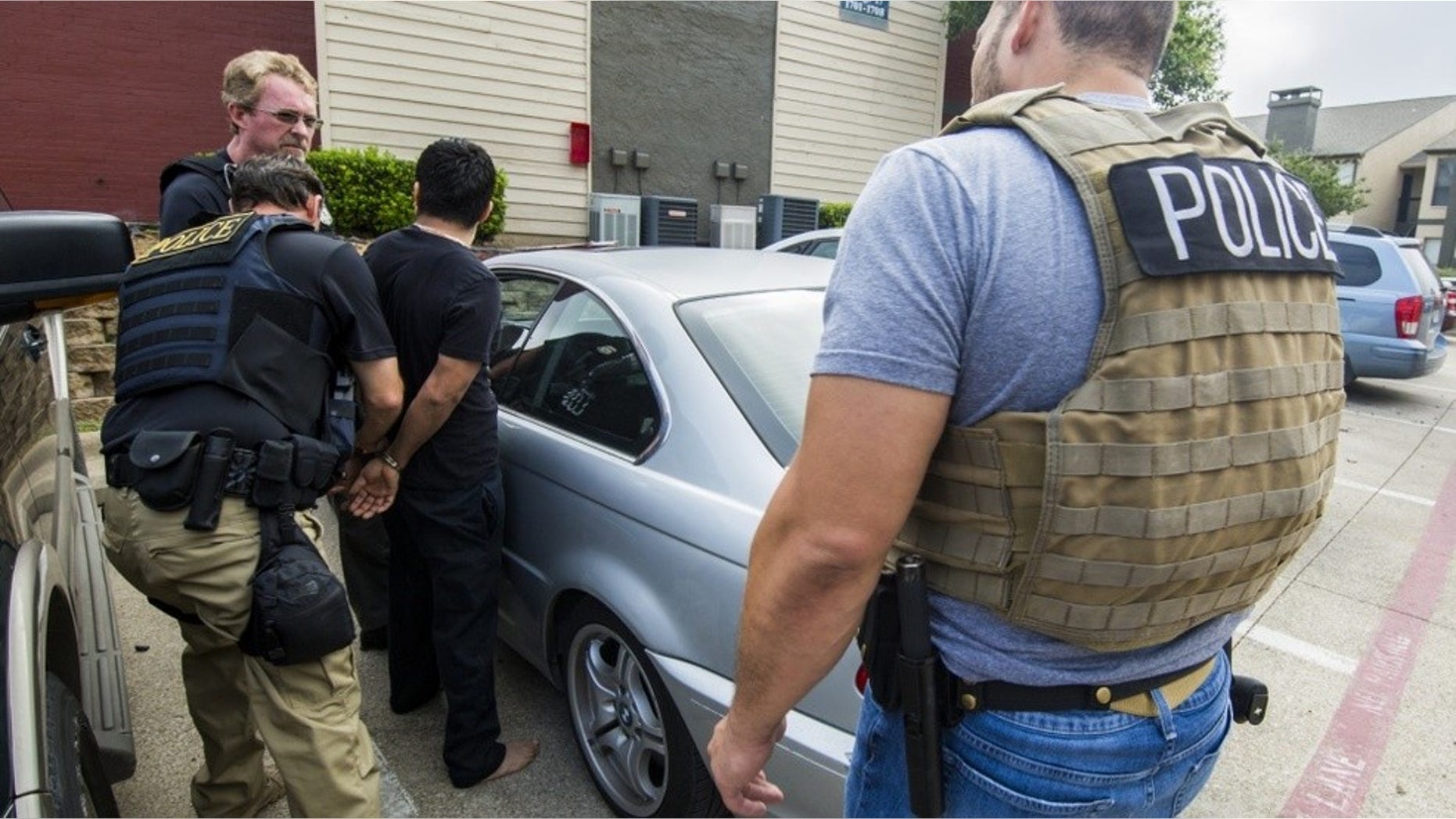 The apprehensions in Texas occurred in the greater Dallas area.