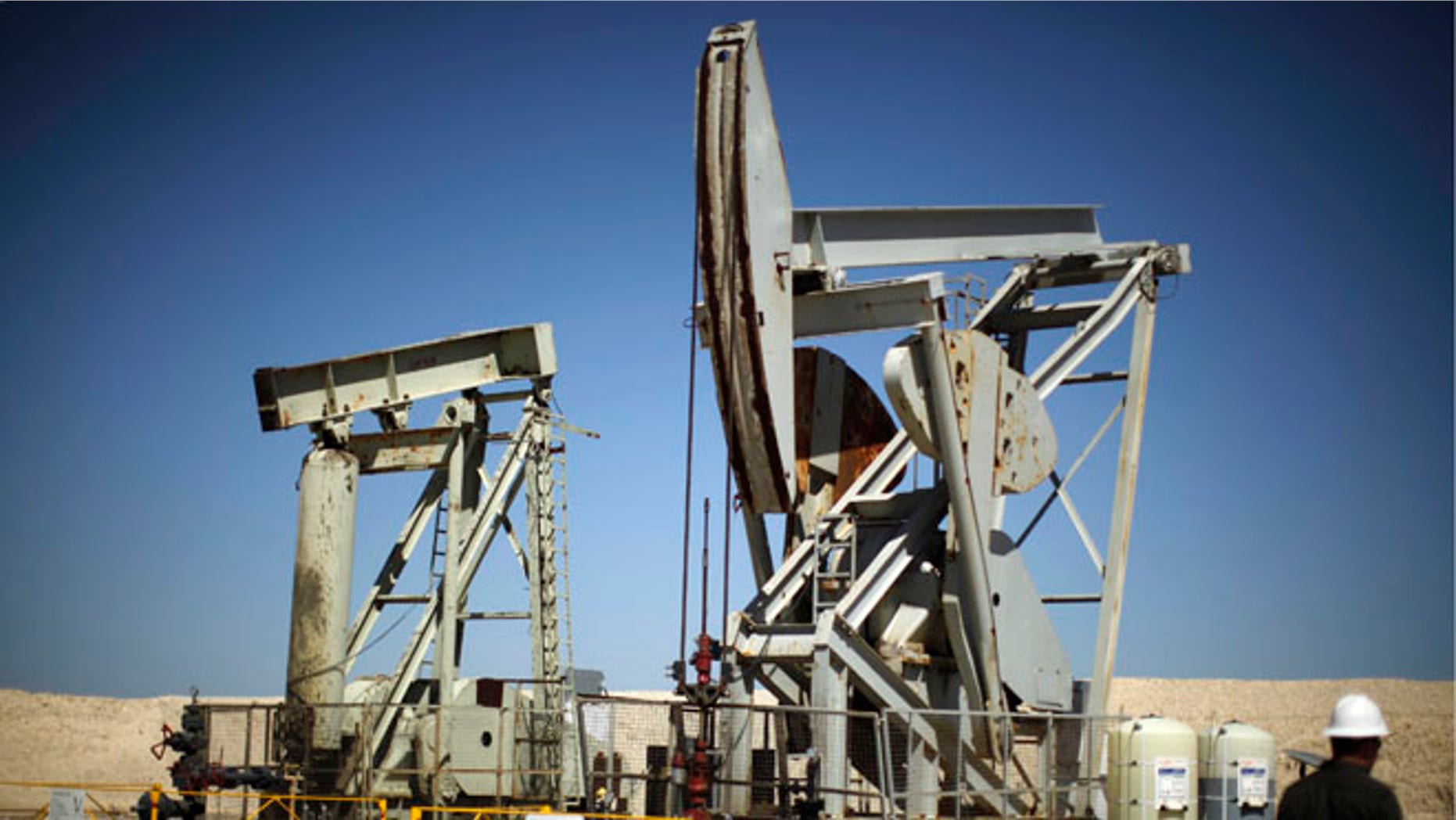 FILE: April 29, 2013: Pump jacks drill for oil in the Monterey Shale, Calif.
