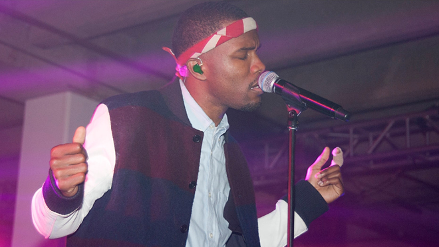 Feb. 8, 2013: Singer Frank Ocean performs at Levi's An Evening with Frank Ocean in Los Angeles.