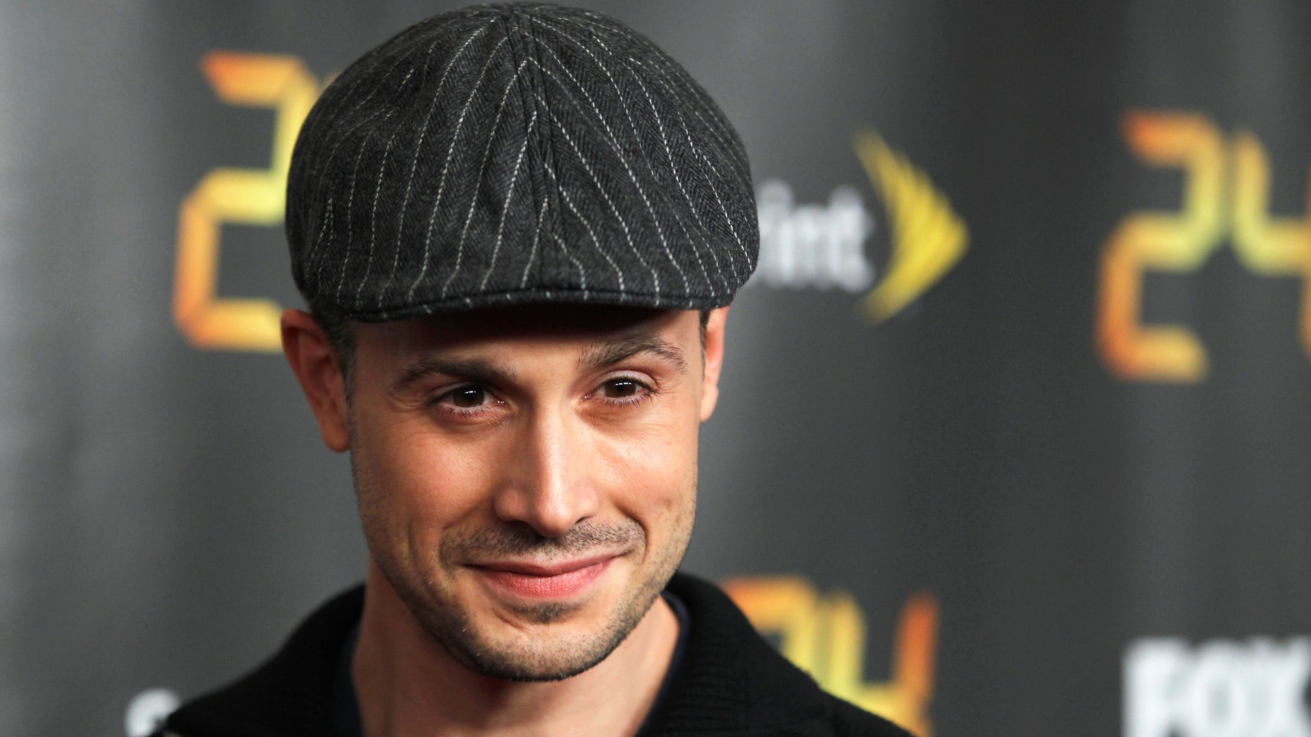 January 14, 2010. Freddie Prinze Jr. arrives to attend a premiere of the Fox network series "24" in New York.