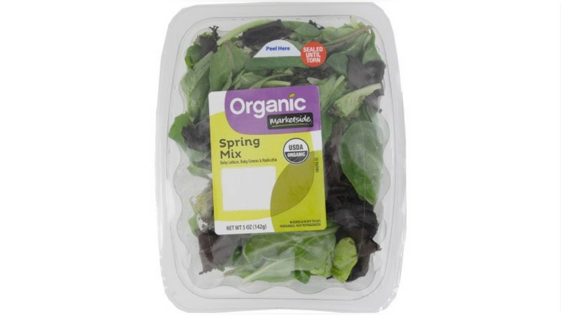 Fresh Express recalled its Organic Marketside Spring Mix after a two people found a dead bat in one of its packages, the CDC said. (Walmart)