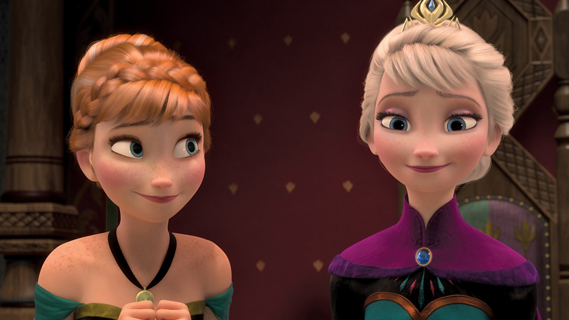 FROZEN -When the newly crowned Queen Elsa accidentally uses her power to turn things into ice to curse her home in infinite winter, her sister, Anna, teams up with a mountain man, his playful reindeer, and a snowman to change the weather condition. (Disney)
ANNA, ELSA