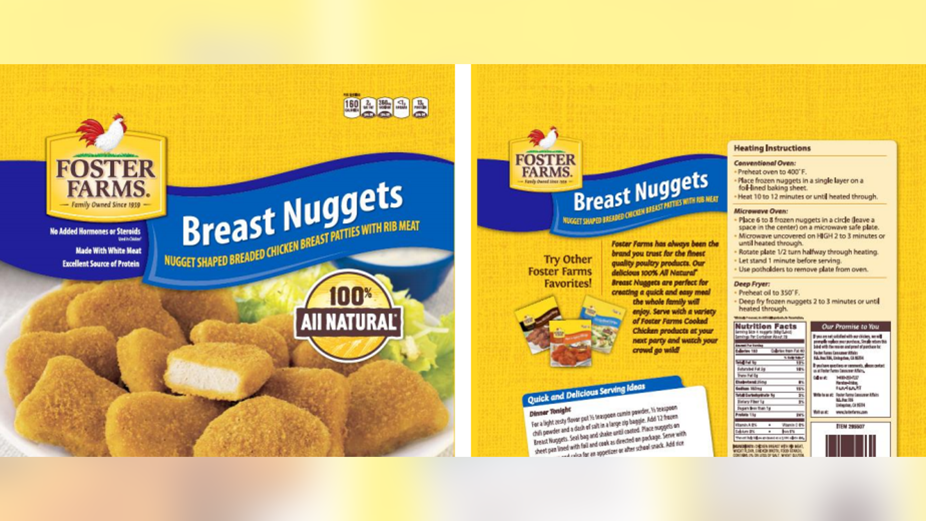 Cn label chicken nuggets