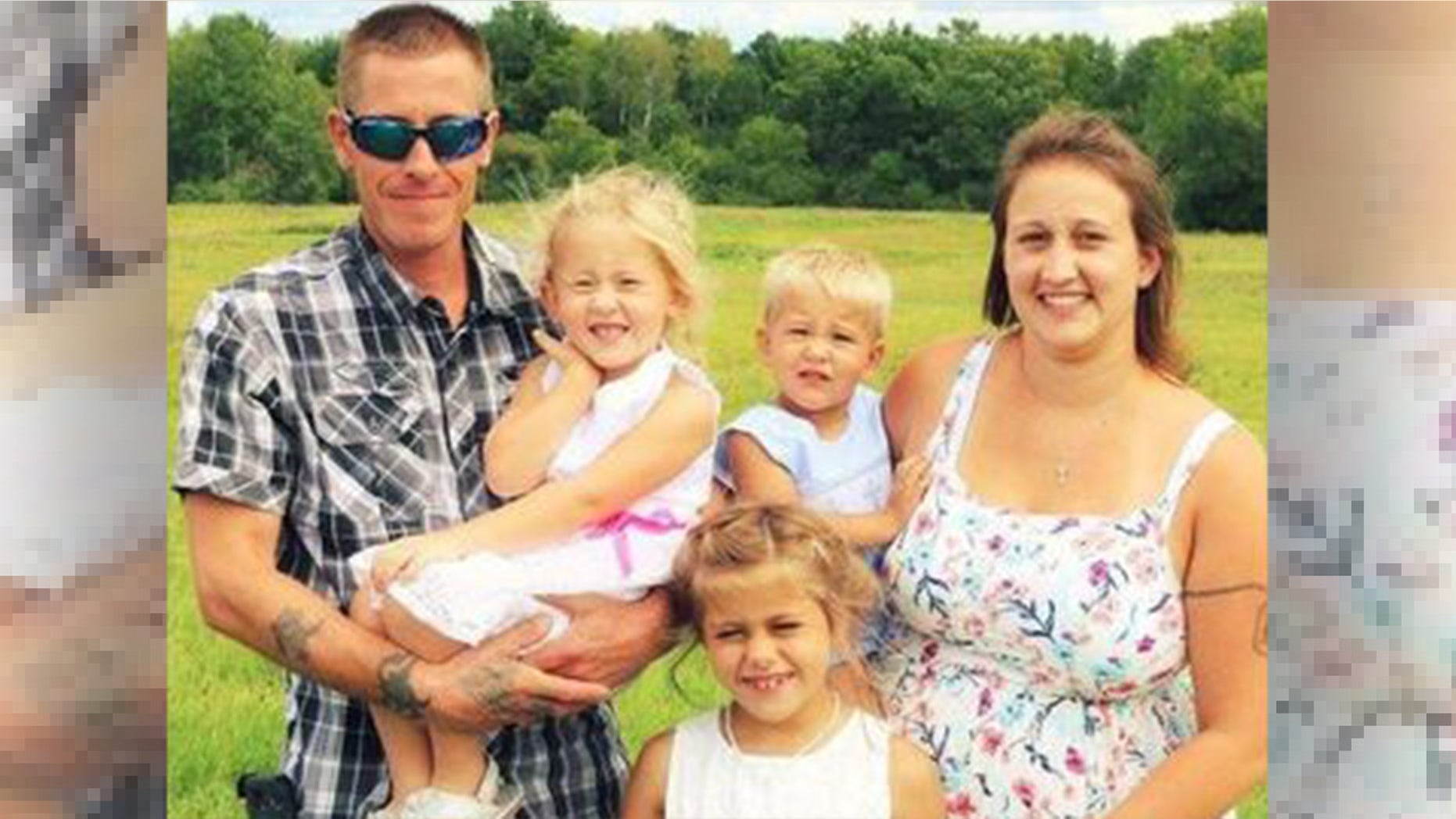 Erik Fryman, Cari Mews and their three children.