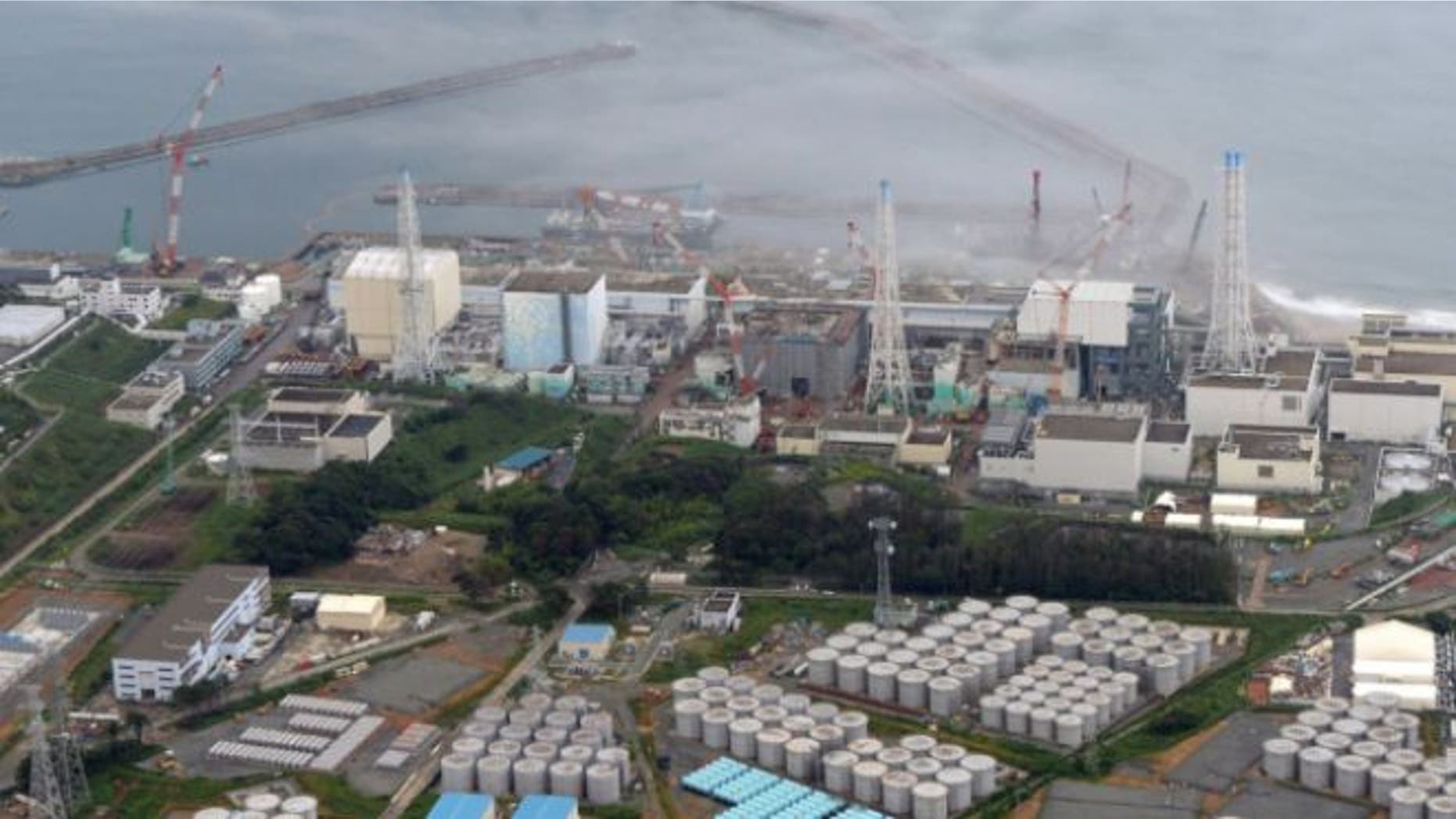 Aug. 20, 2013: This photo shows the Fukushima Dai-ichi nuclear plant at Okuma in Fukushima prefecture, northern Japan.