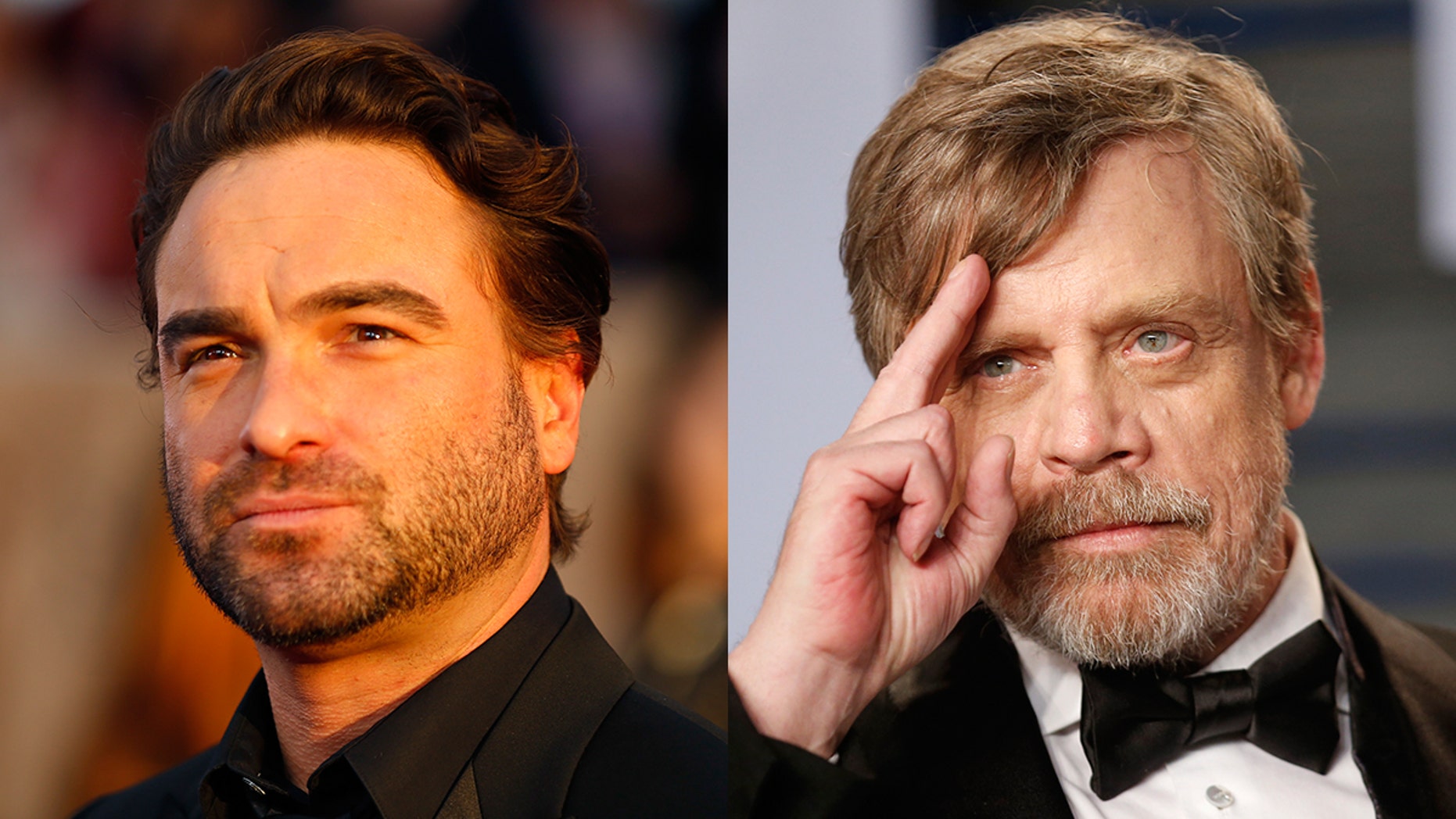Johnny Galecki says mark Hamill asked a lot of questions about 'Roseanne' while guest starring on 'The Big Bang Theory.'