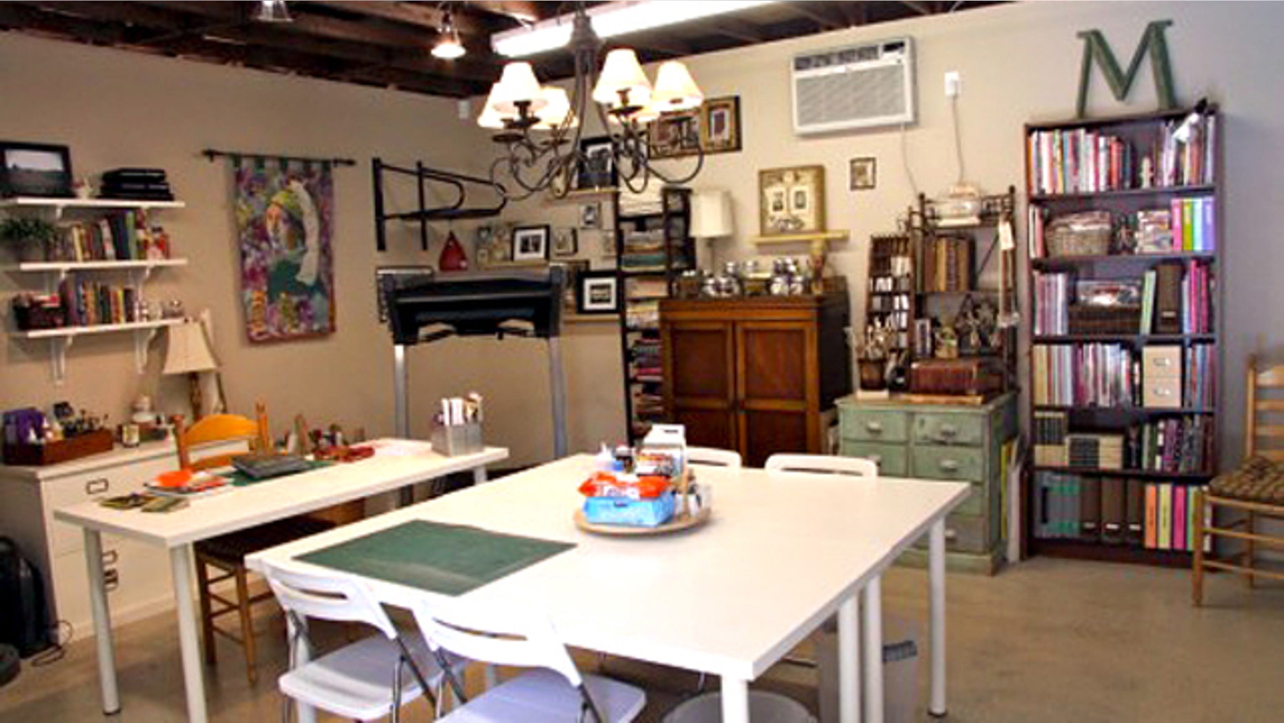 By cleaning out her garage in Sherman Oaks, Calif., Mikki Lesowitz-Soliday made room for craft tables, a sewing station and plenty of art supplies.