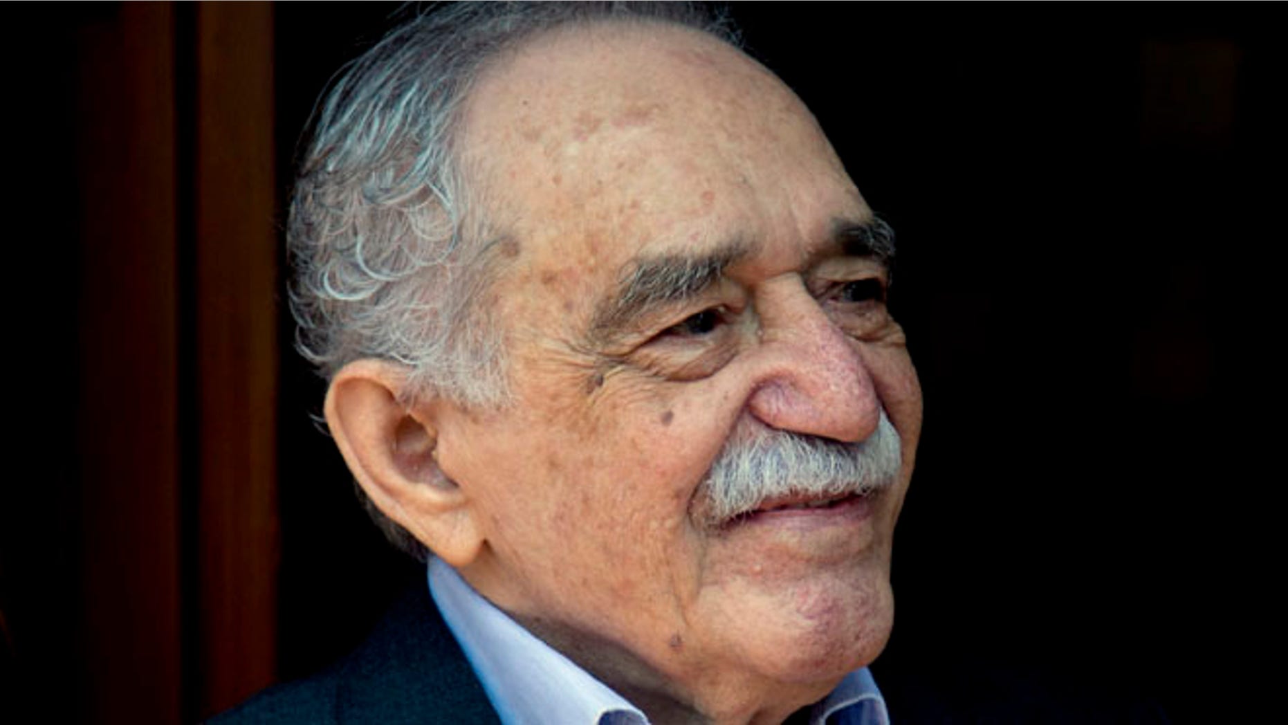 March 6, 2014 In this file photo, Colombian Nobel Literature laureate Gabriel Garcia Marquez greets fans and reporters outside his home on his 87th birthday in Mexico City.