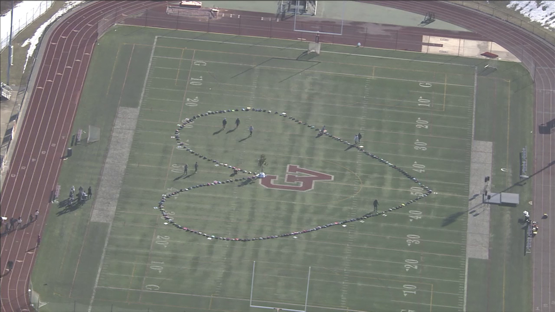 Garnet Valley High School in Glen Mills, Pa. paid tribute to Parkland victims during the national walkouts.