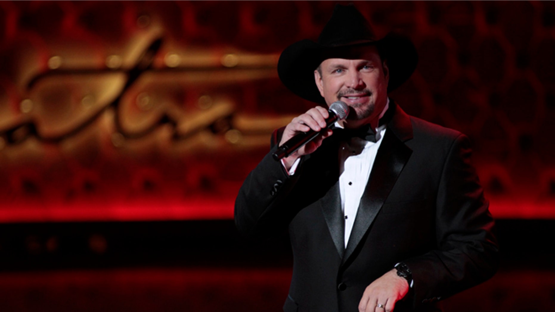December 2, 2015. Singer Garth Brooks performs during Sinatra 100 - An All-Star Grammy Concert in Las Vegas, Nevada.