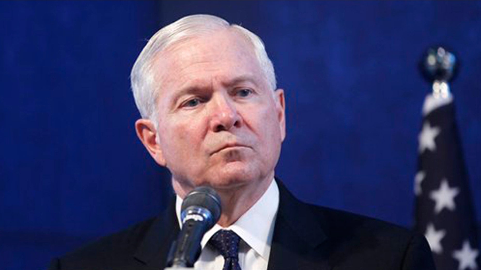 Defense Secretary Robert Gates listens during a joint news conference with Israel's Defense Minister Ehud Barak, not pictured, in Tel Aviv, Israel, March 24.