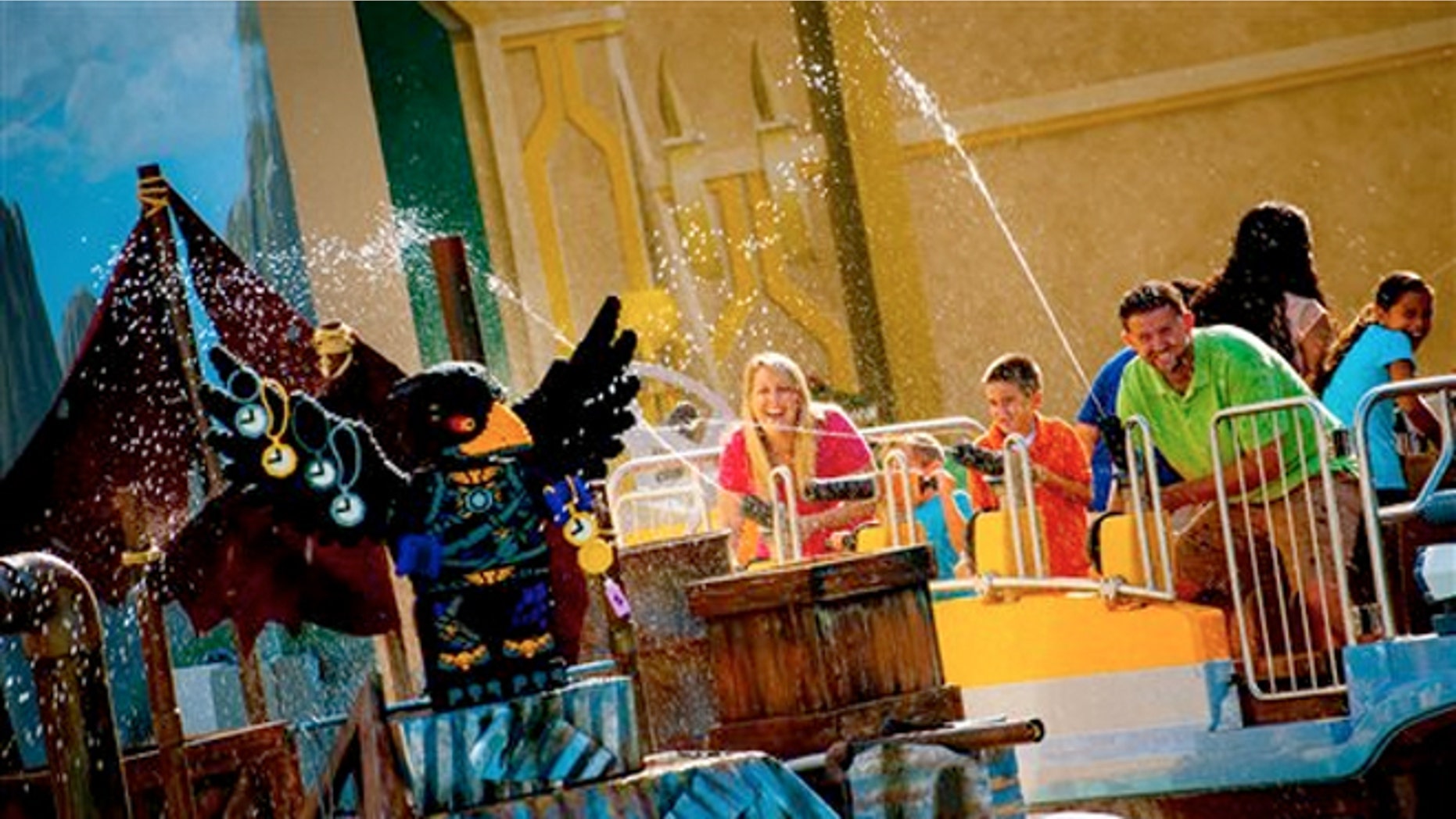 Legoland Florida's interactive water ride, The Quest for Chi, part of the park’s new World of Chima.