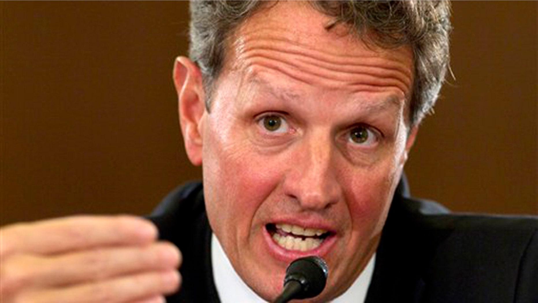 Feb. 16, 2012: Treasury Secretary Timothy Geithner testifies on Capitol Hill in Washington.