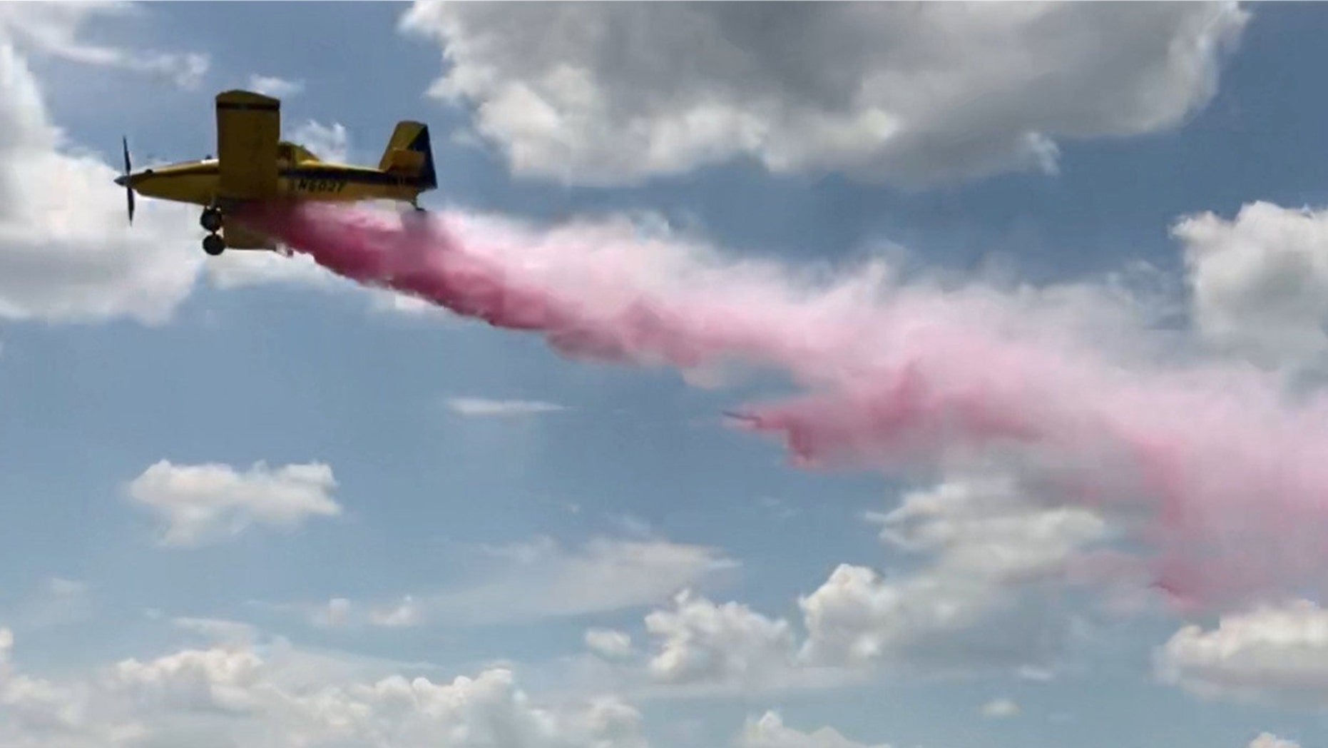 A Texas couple used a crop duster plane to reveal the gender of their baby.