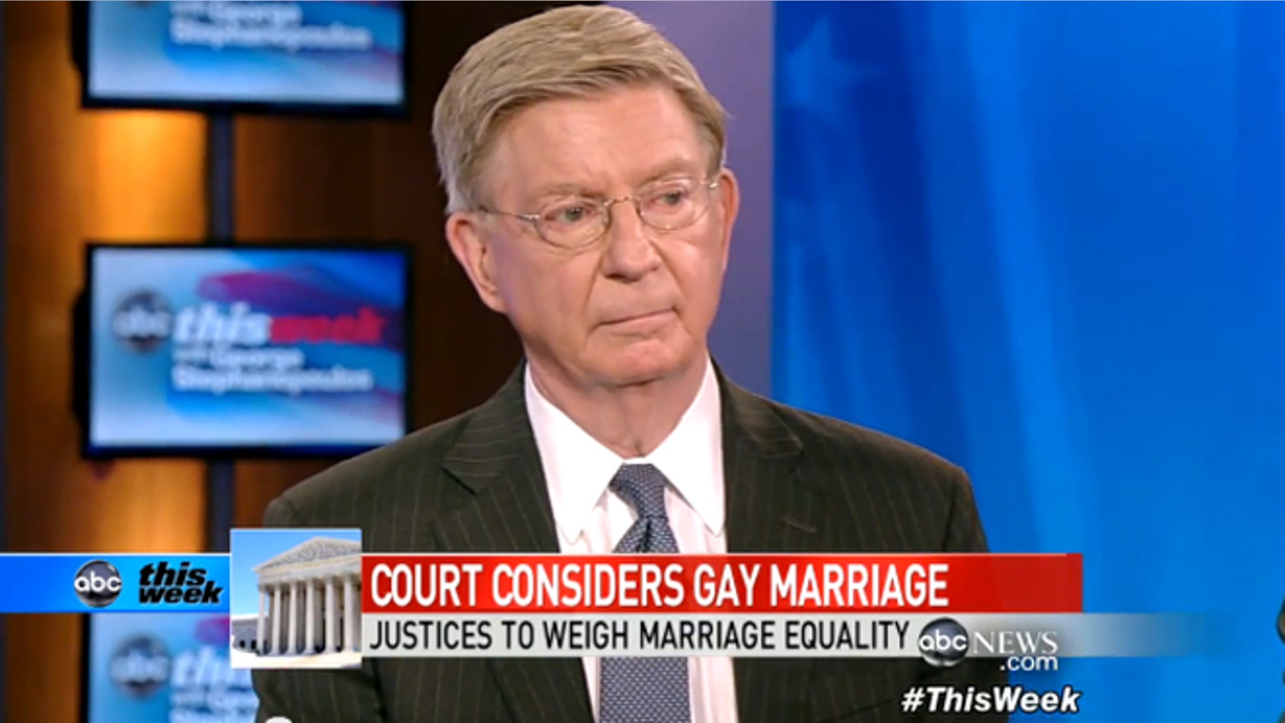 George Will appears on ABC's "This Week."