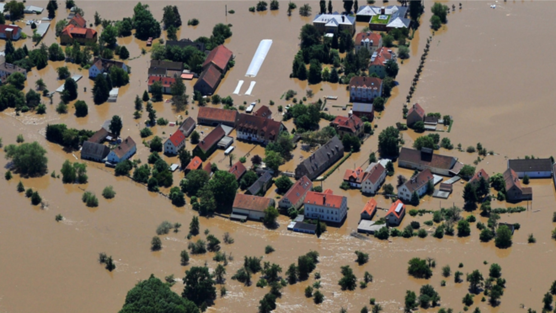 June 5, 2013: The Gohlis suburb of Dresden, Germany, remains flooded on Wednesday. Heavy rainfalls caused flooding in Germany, Czech Republic, Switzerland, Hungary and Austria.
