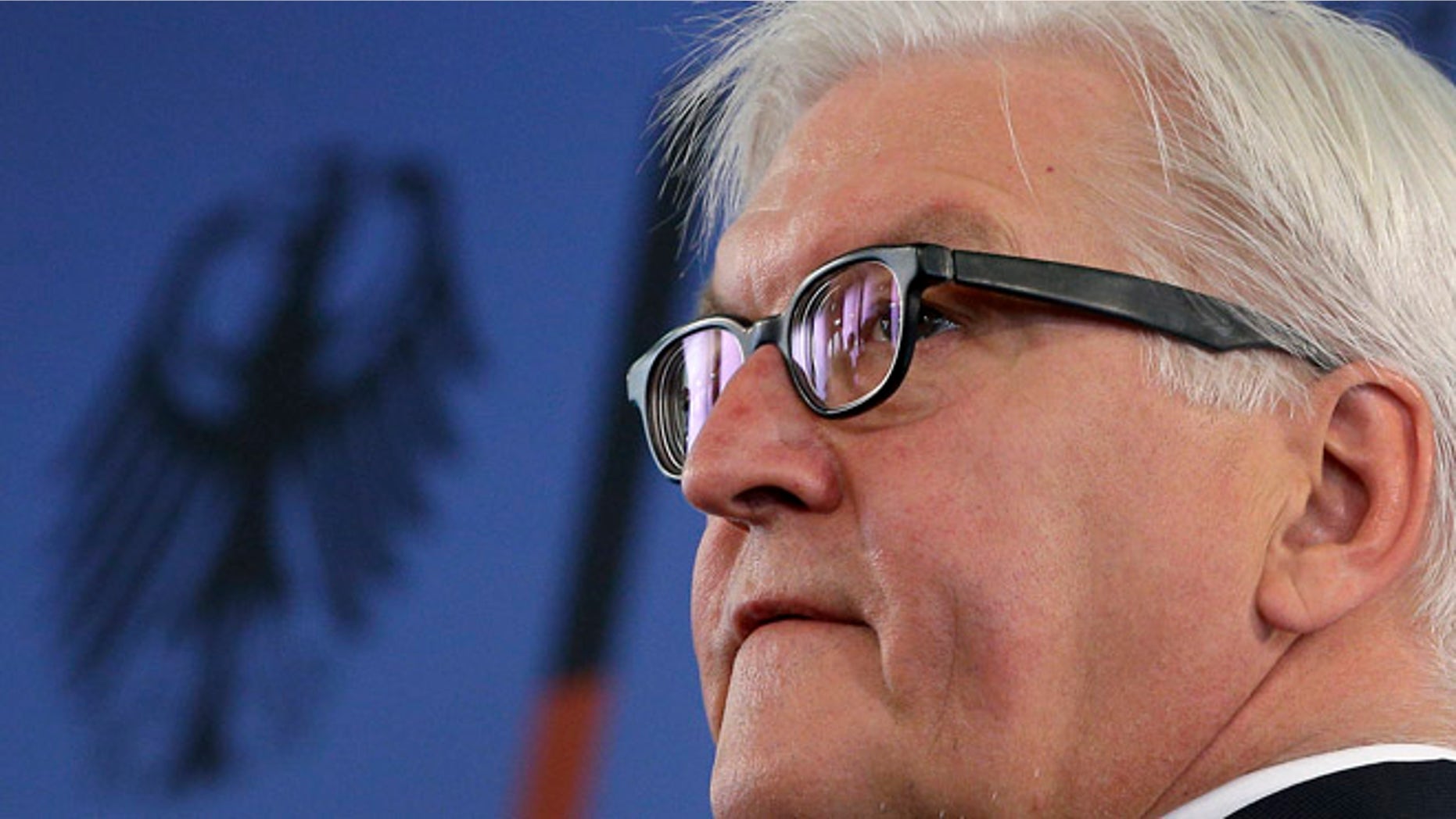 July 11, 2014: German Foreign Minister Frank-Walter Steinmeier address the media during a statement at the Foreign Ministry in Berlin, Germany. (AP)
