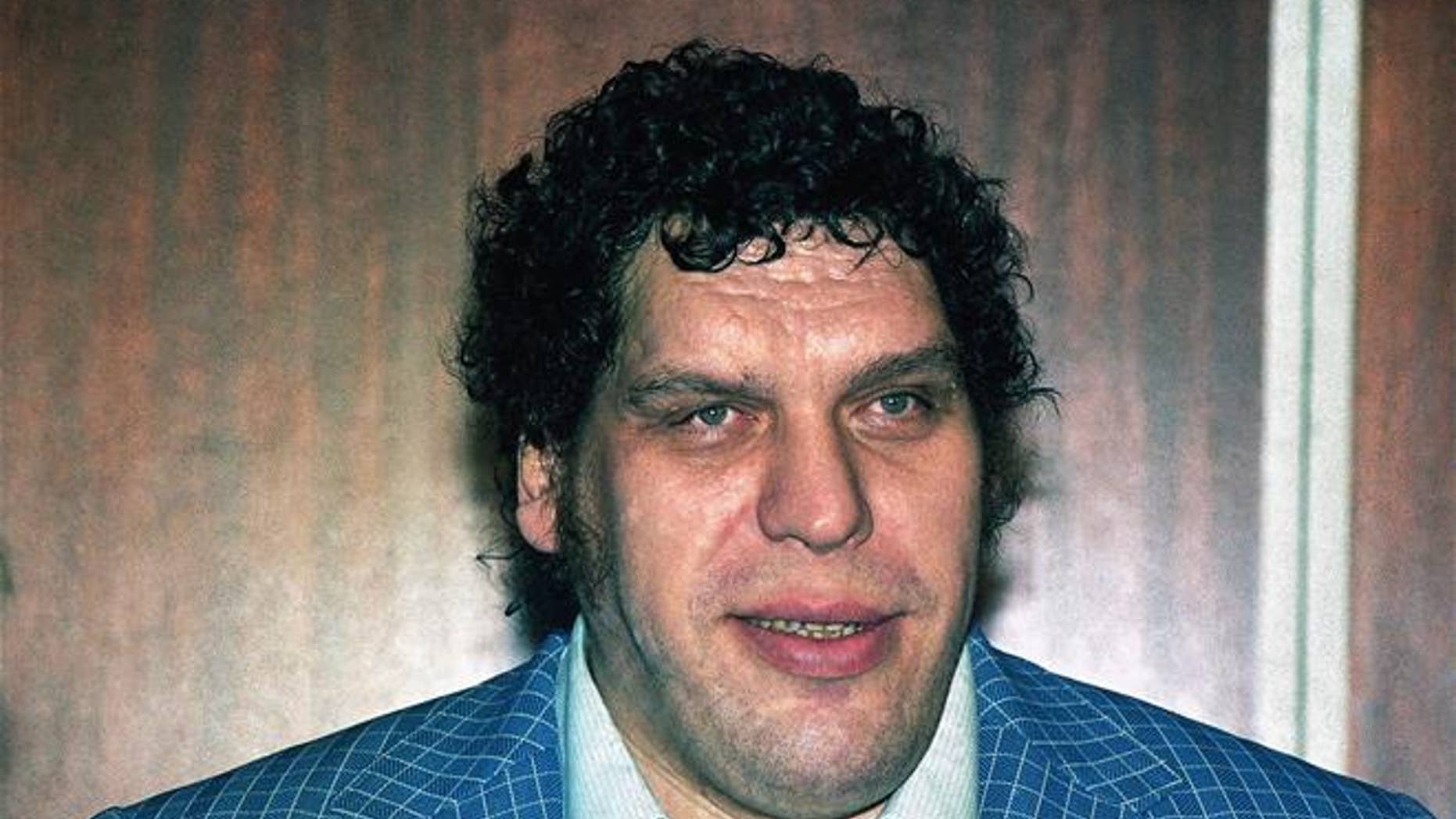 A 1988 file photo shows professional wrestler Andre the Giant.