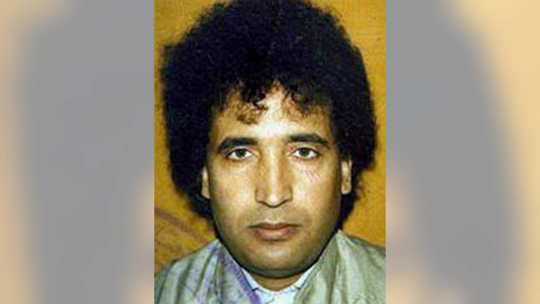 Abdel Baset al-Megrahi in an undated file photo.