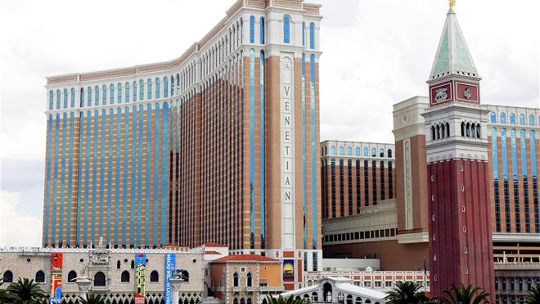 File photo of the Venetian hotel and casino on the Las Vegas Strip.