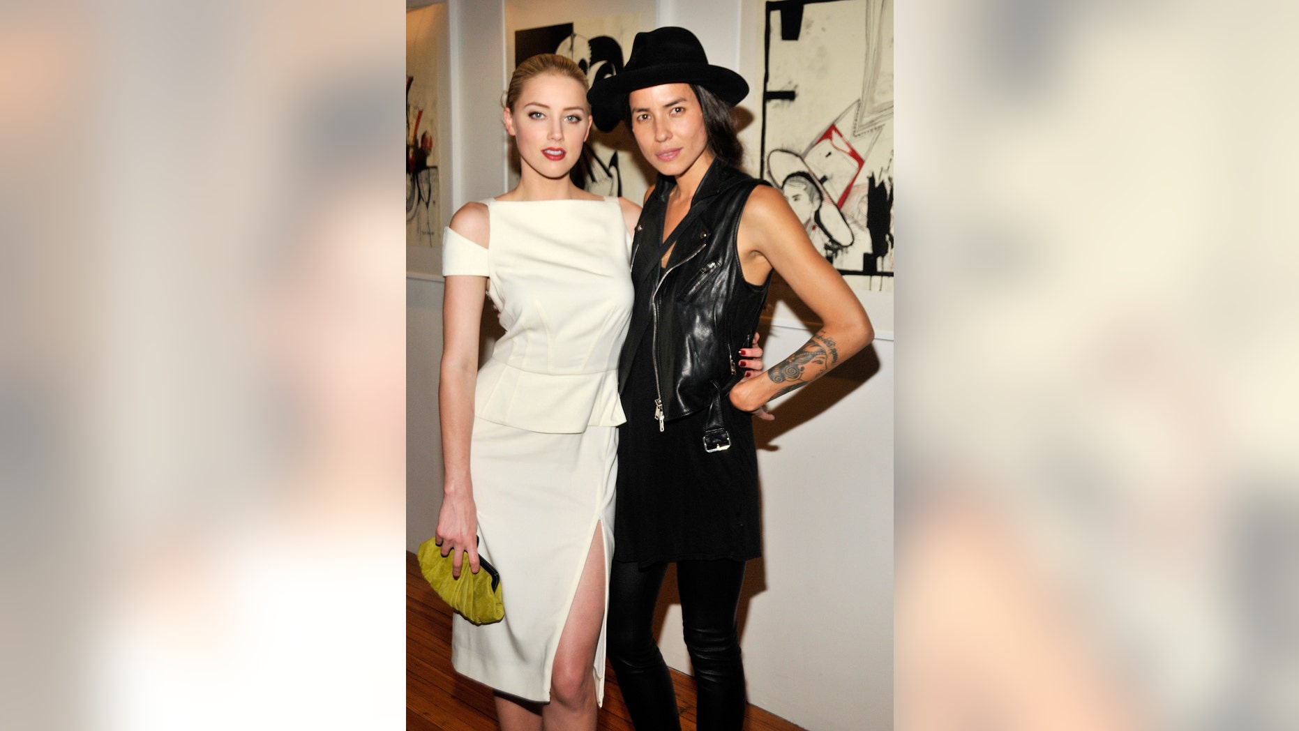 Amber Heard (left) and ex-partner Tasya Van Ree in 2011.