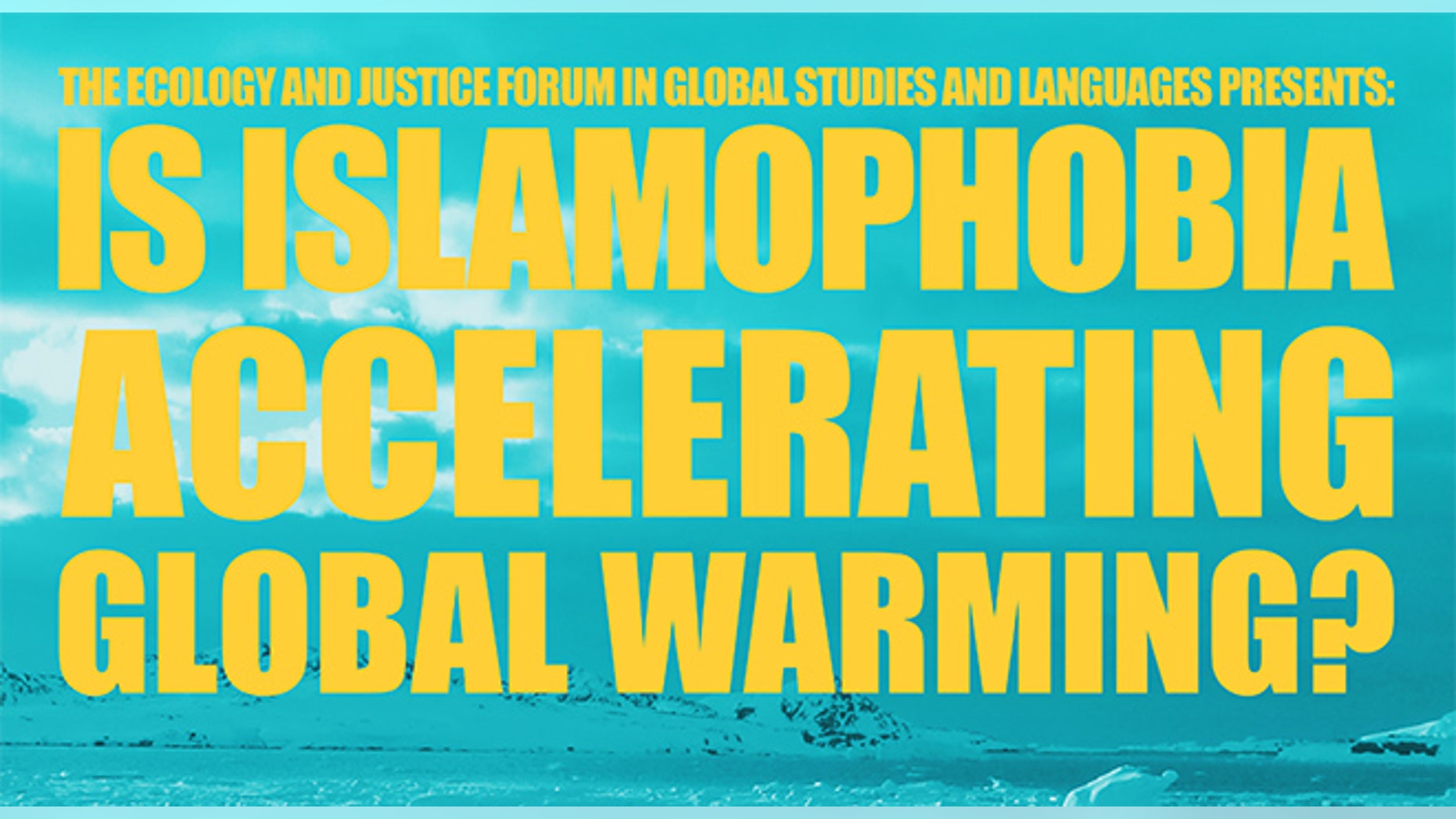 A presentation at MIT attempted to link the so-called phenomenons of Islamophobia and global warming.