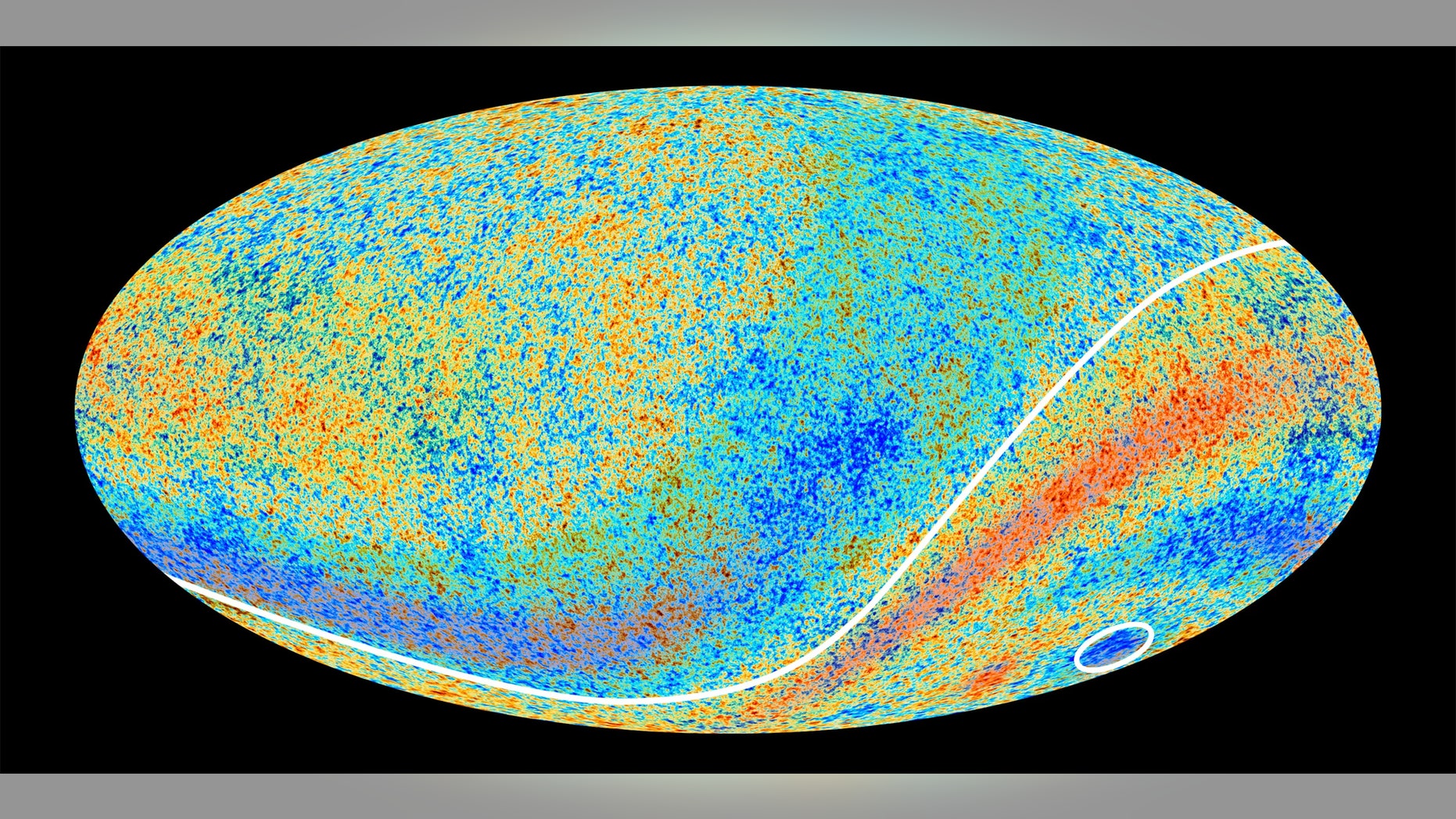 An image of the cosmic microwave background Credit: ESA and the Planck Collaboration