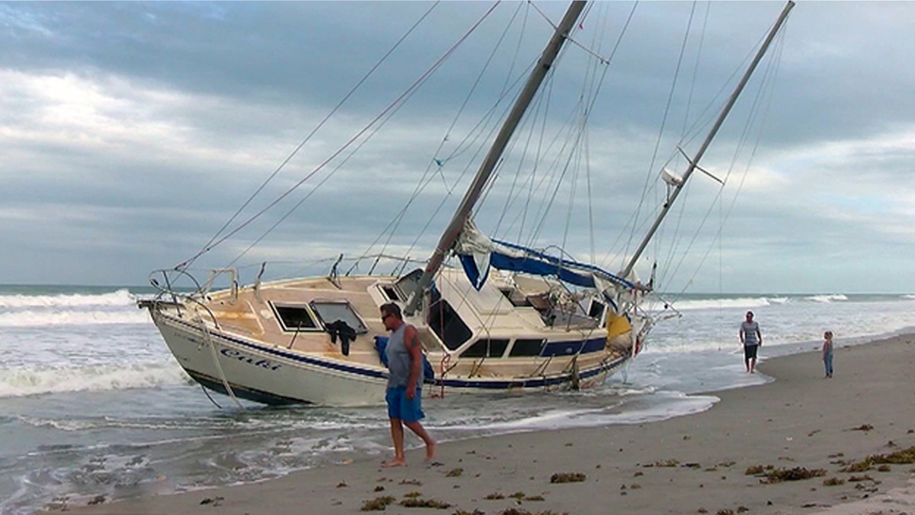 Residents discovered an abandoned ghost boat in Melbourne Beach, Florida.