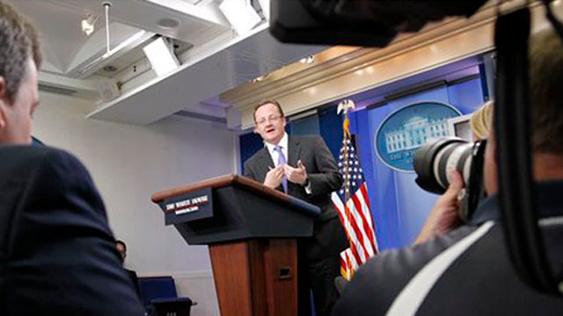 White House Press Secretary Robert Gibbs speaks at the daily press briefing in Washington July 26. (AP Photo)
