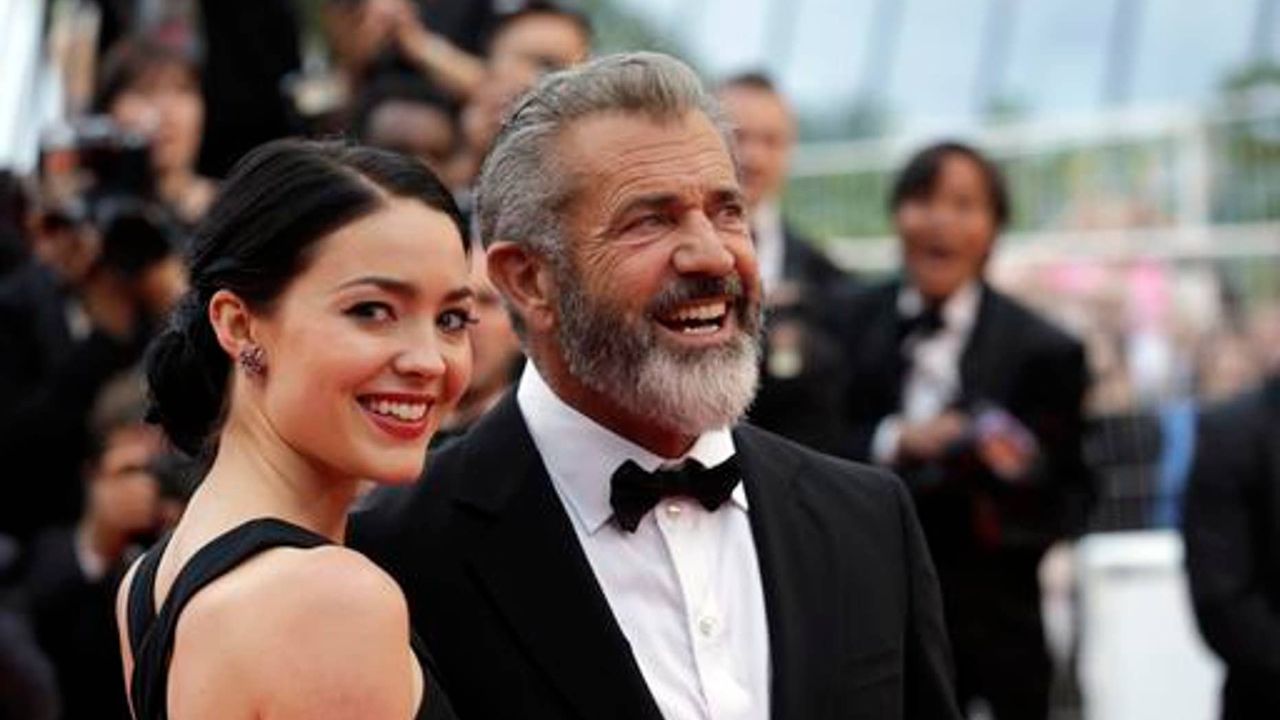 Mel Gibson and girlfriend Rosalind Ross. She is expecting the actor's ninth child.