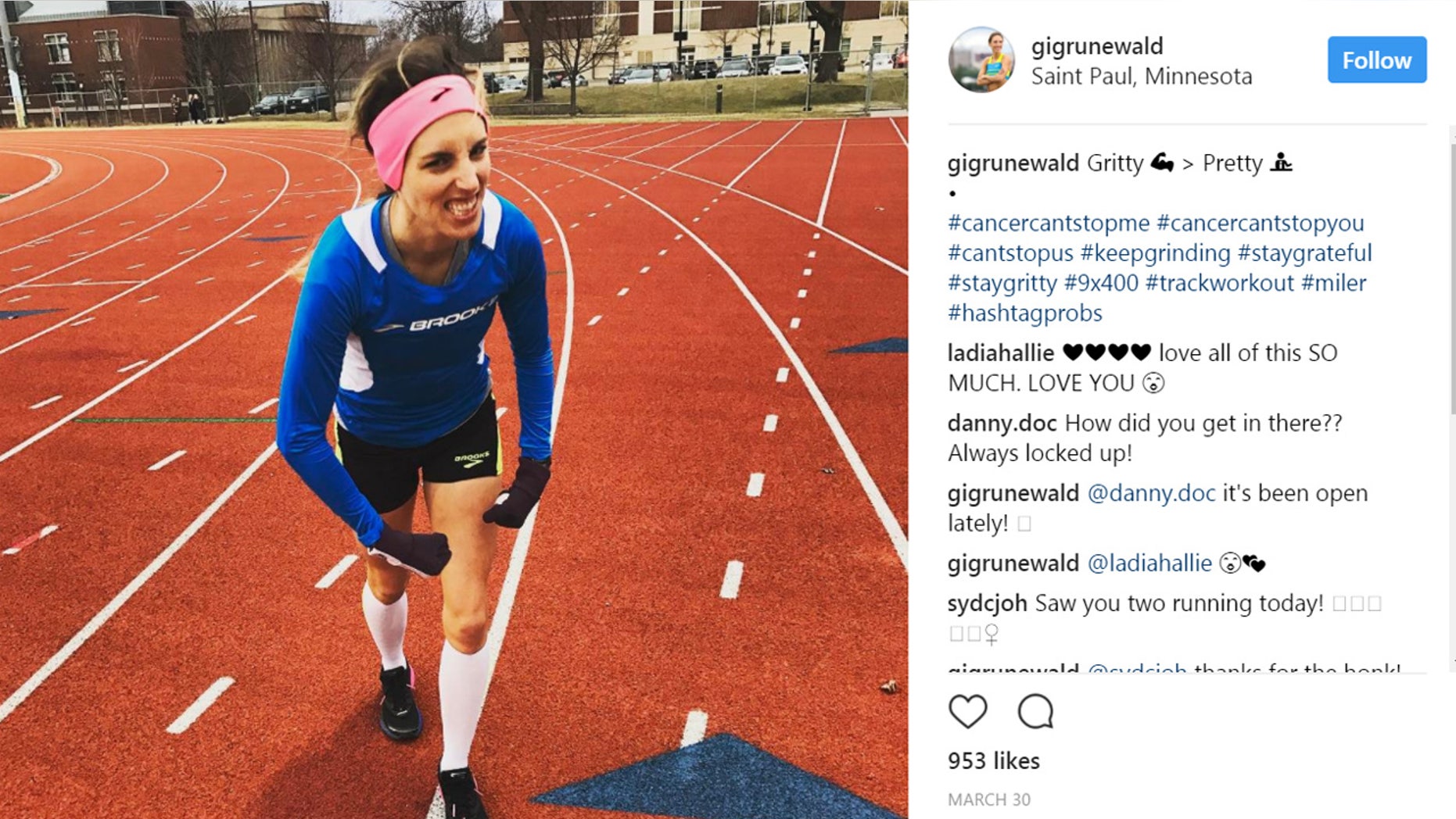 Gabe Grunewald is keeping up a busy racing season—and inspiring thousands of people in the process.