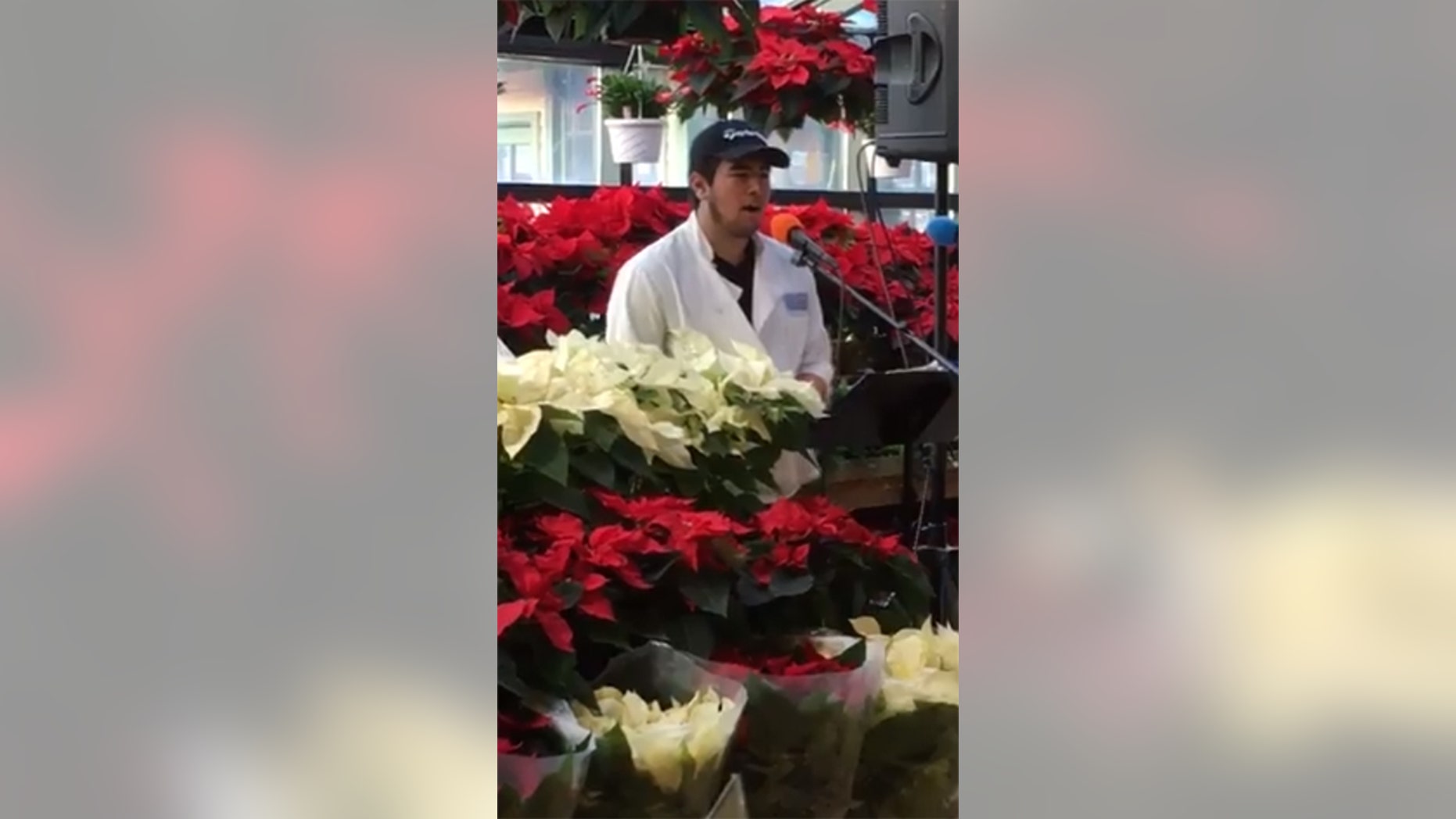 Guilherme Assunção stunned onlookers at Russo's in Watertown, Mass., when he stepped behind a microphone set up for holiday carolers.