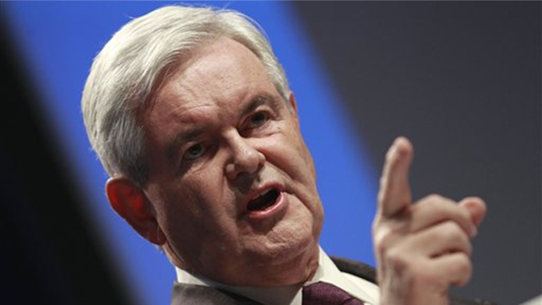 FILE: Former House Speaker Newt Gingrich addresses the Conservative Political Action Conference (CPAC) in Washington Feb. 10.